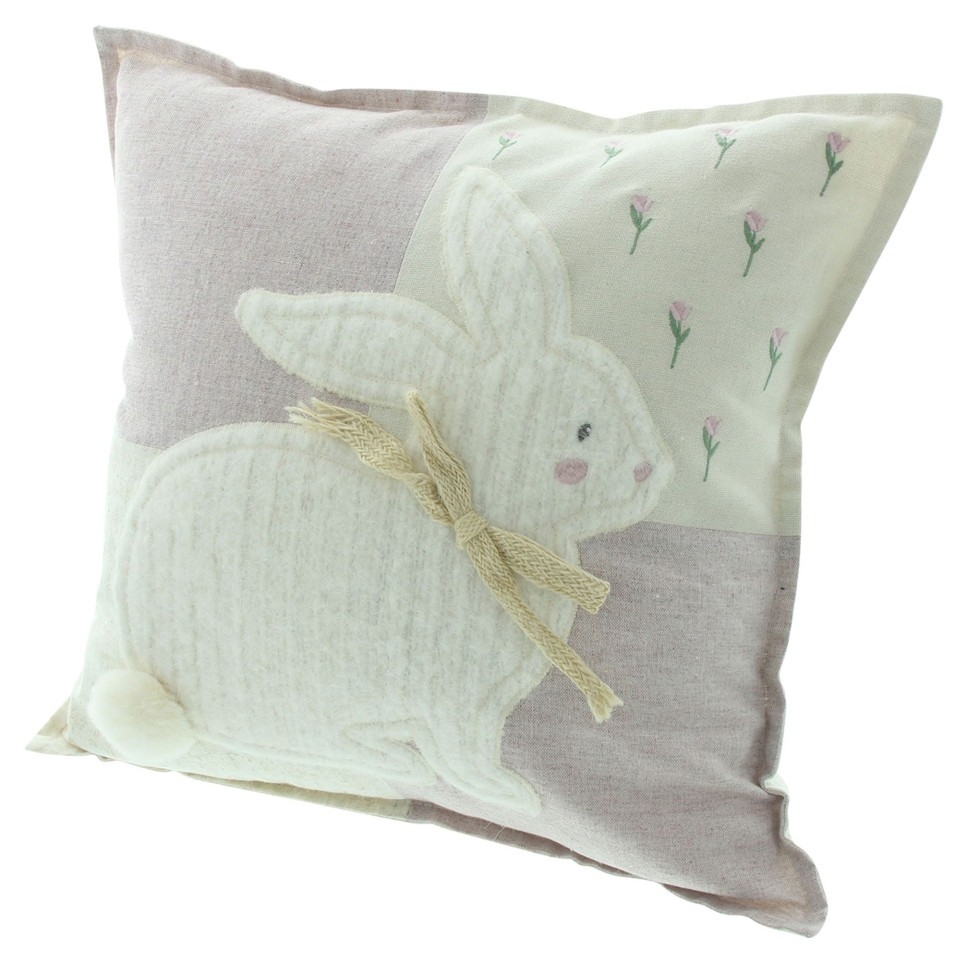 Home-trends24.de Kissenhülle Kuschel Hase Ostern Deko Kissenhülle Kissenbezug 45x45xcm
