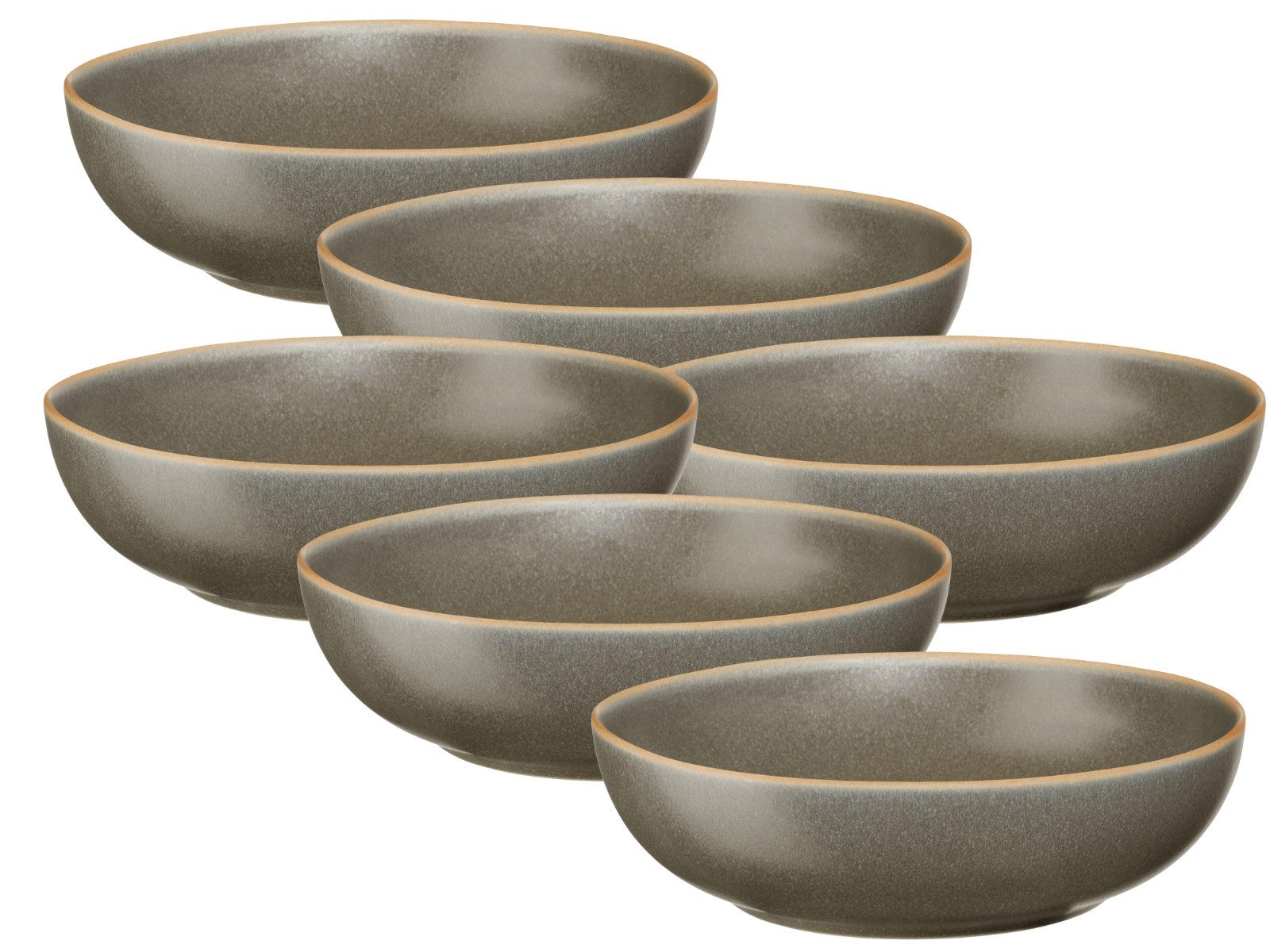 ASA SELECTION Тарілки-Set Saisons Макаронна тарілка beluga 21cm Set6, Steinzeug, Geschirr