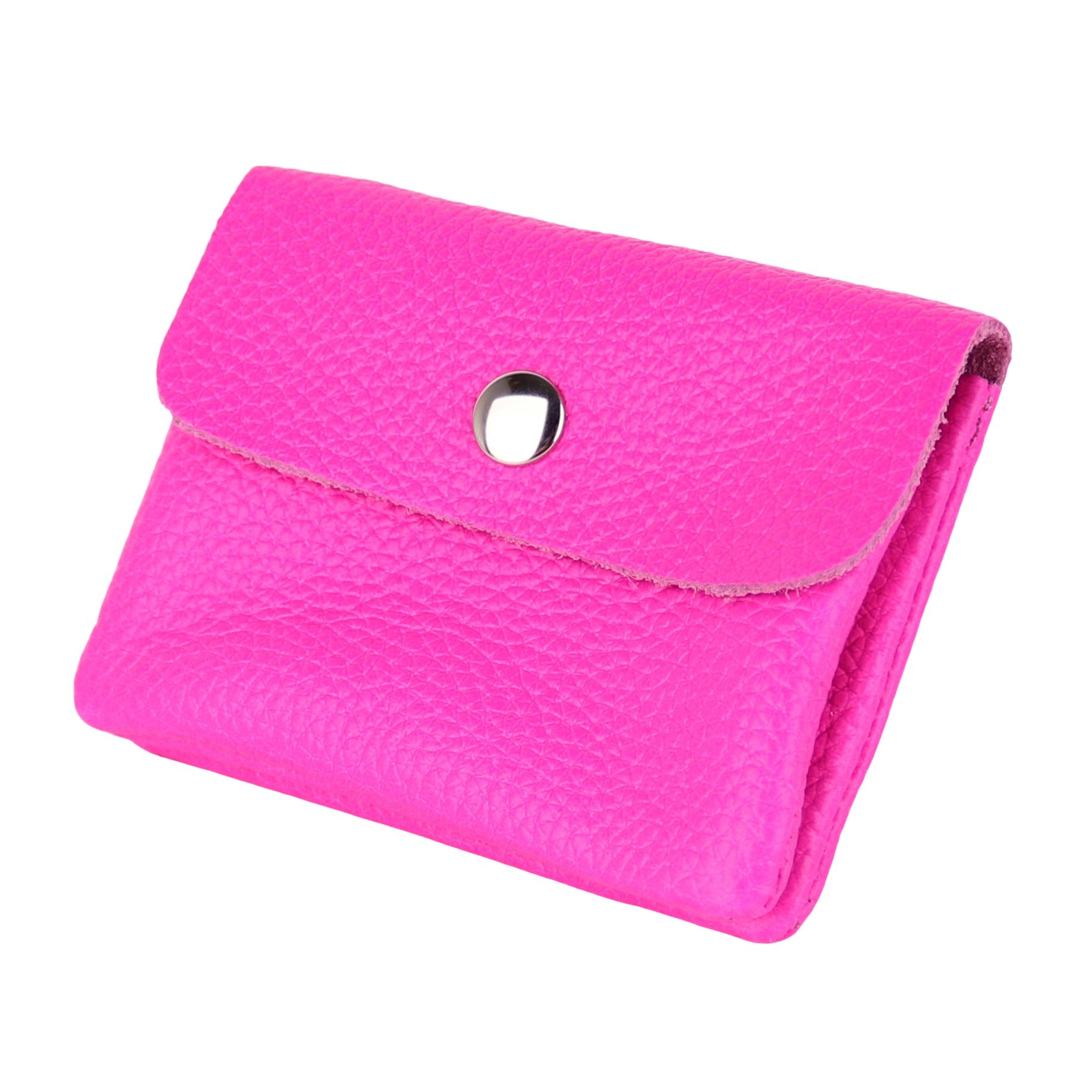 MIRROSI Mini Geldbörse Damen Kleines Portemonnaie MADE IN ITALY Echtleder (11x8x2cm BxHxT), viele tolle Trendfarben zur Auswahl, leicht