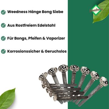 Weedness Küchensieb Bong Ein-Hänge-Siebe 30 Stück aus Edelstahl Korrosionssicher