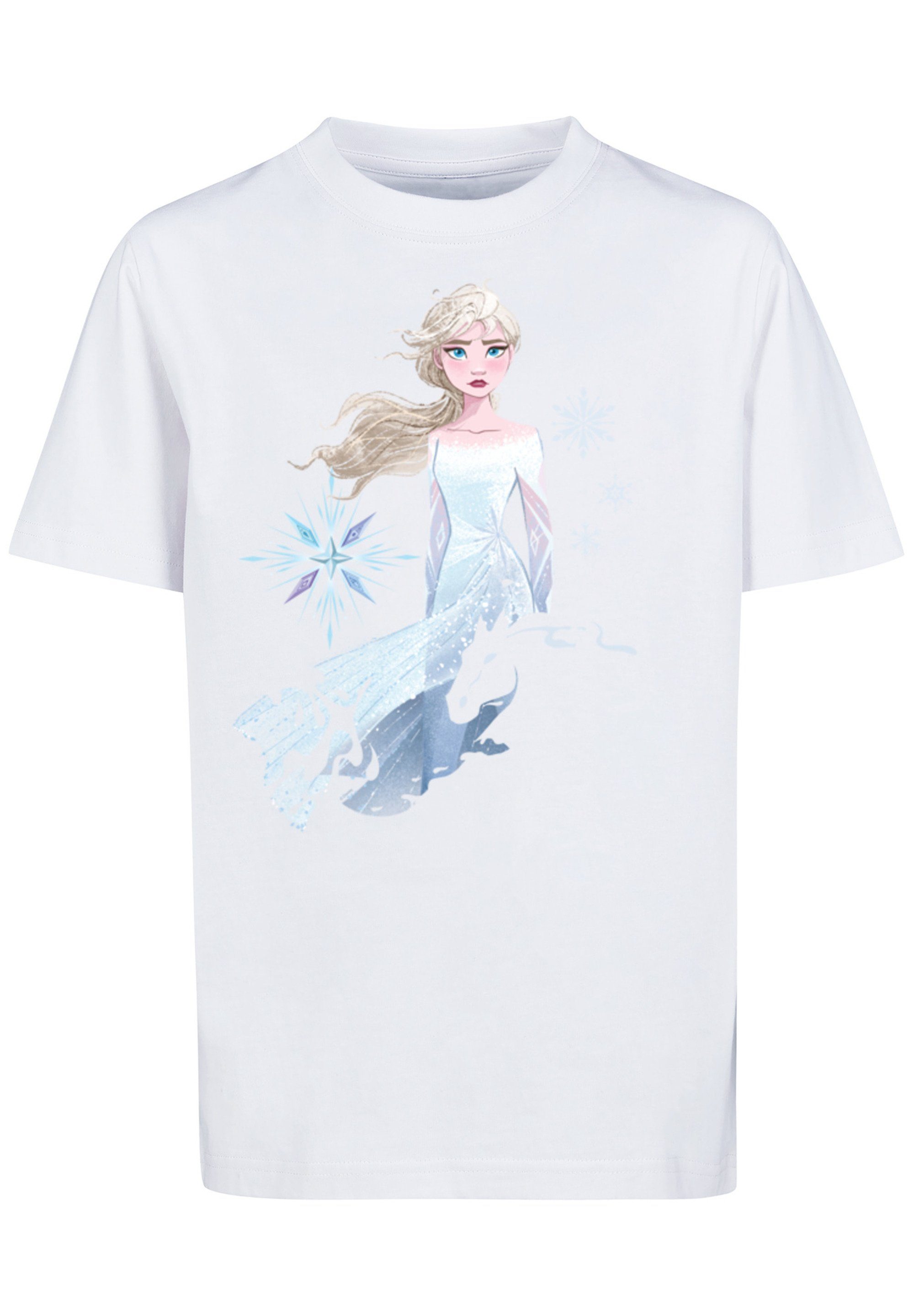 Nokk Elsa Wassergeist Pferd Silhouette Frozen 2 Merch,Jungen,Mädchen,Bedruckt Unisex F4NT4STIC T-Shirt weiß Disney Kinder,Premium