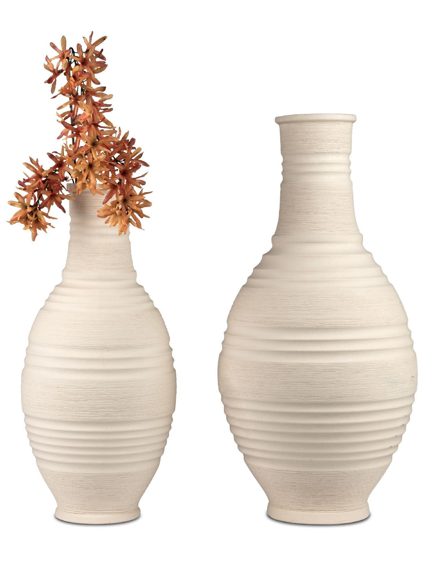 formano Bodenvase Relief, Farbe: Creme, Motiv: Relief günstig online kaufen