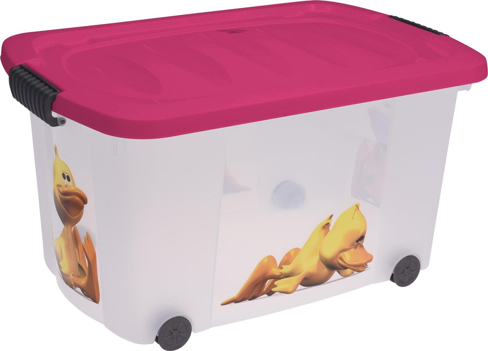 made2trade Aufbewahrungsbox Spielzeugkiste mit Rollen, 45 Liter Volumen