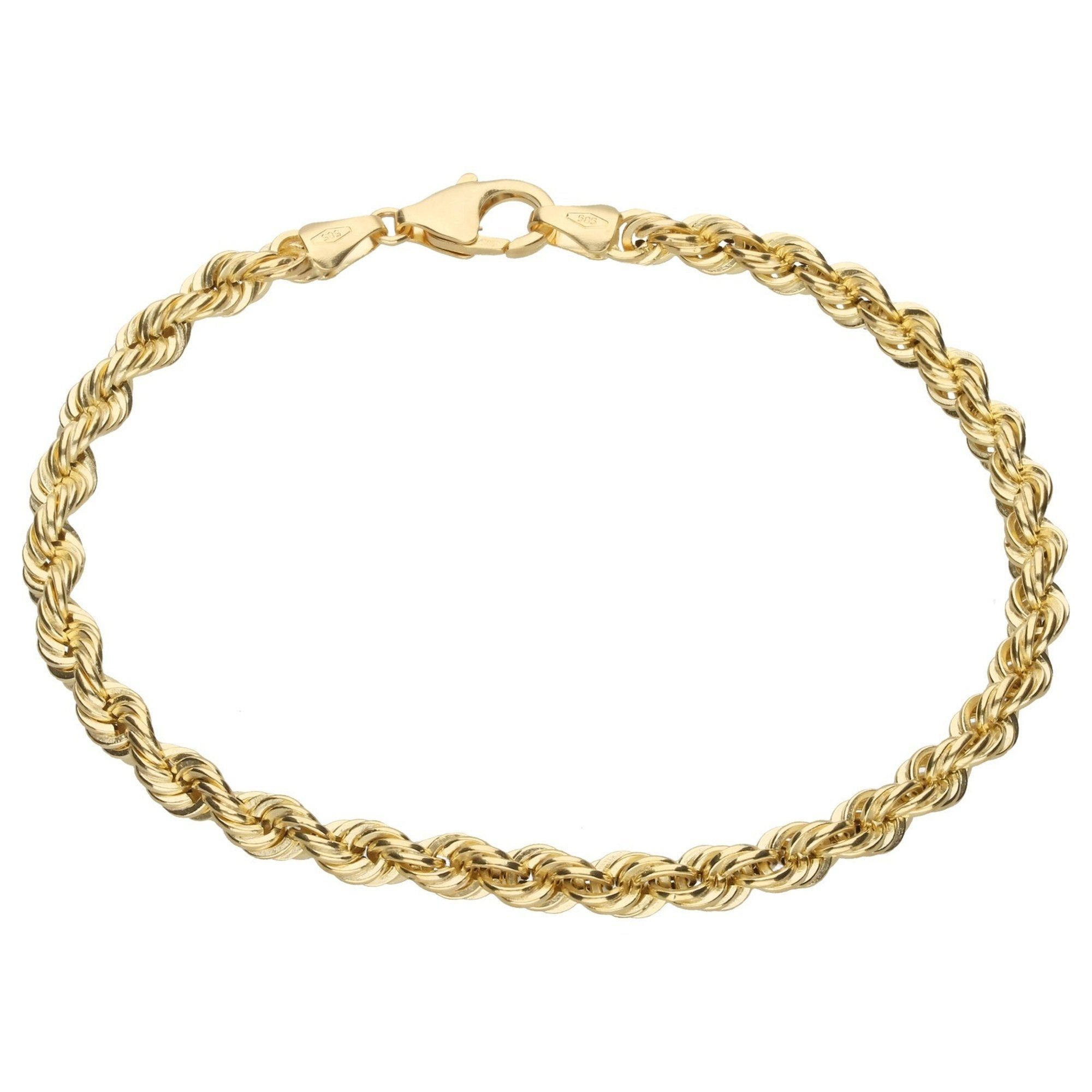 Luigi Merano Armband Kordelkette, hohl, Gold 585