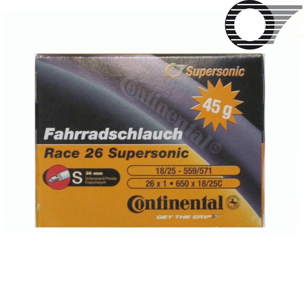 CONTINENTAL Fahrradschlauch Continental Conti Schlauch Triathlon/MTB schmal SUPERSONIC 36 mm SV Ve