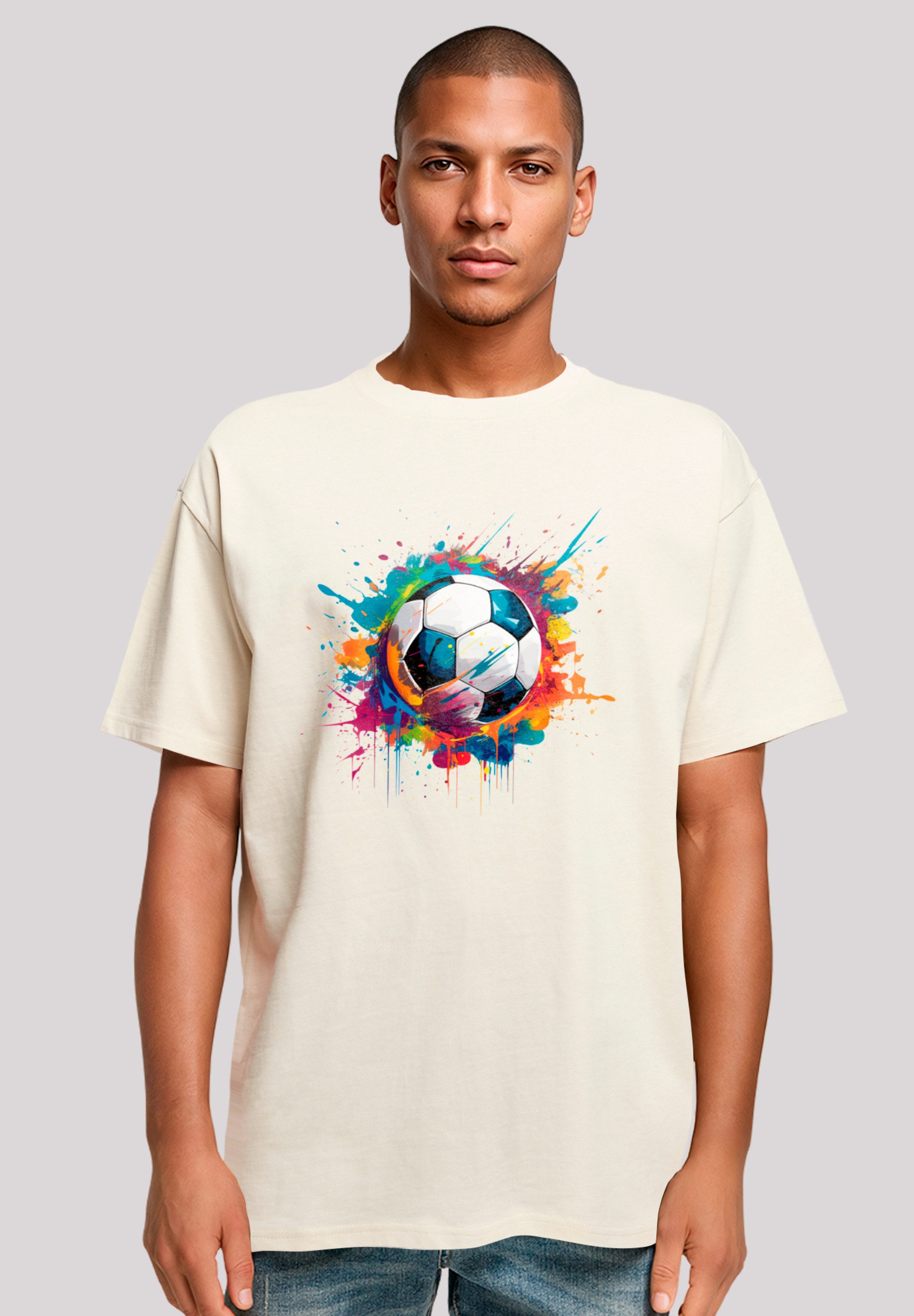 F4NT4STIC T-Shirt Bunte Fußball Grafik Premium günstig online kaufen