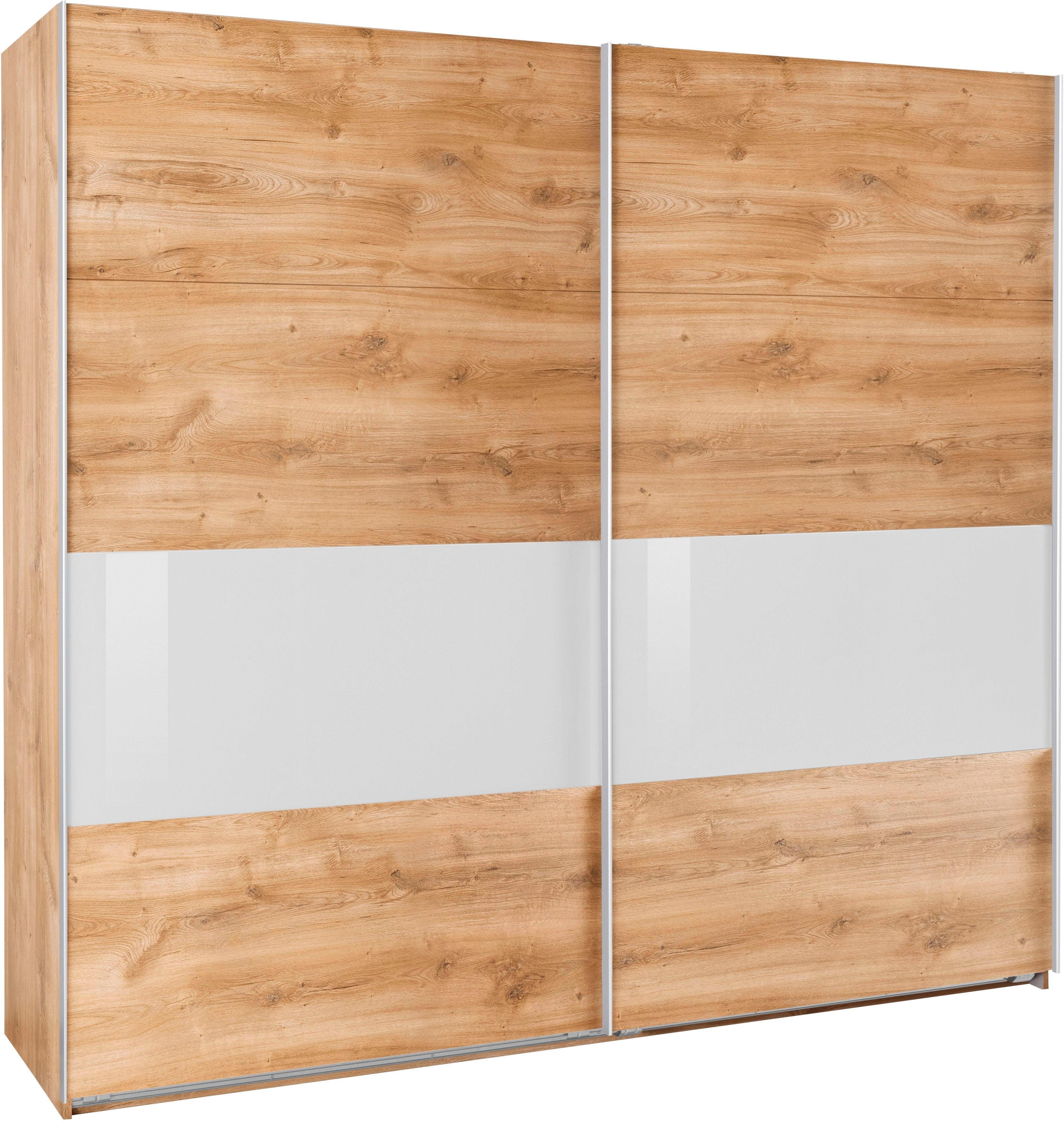 Wimex Schwebetürenschrank Bramfeld Kleiderschrank mit Glaselementen und zusätzlichen Einlegeböden – Bild 2 von 5