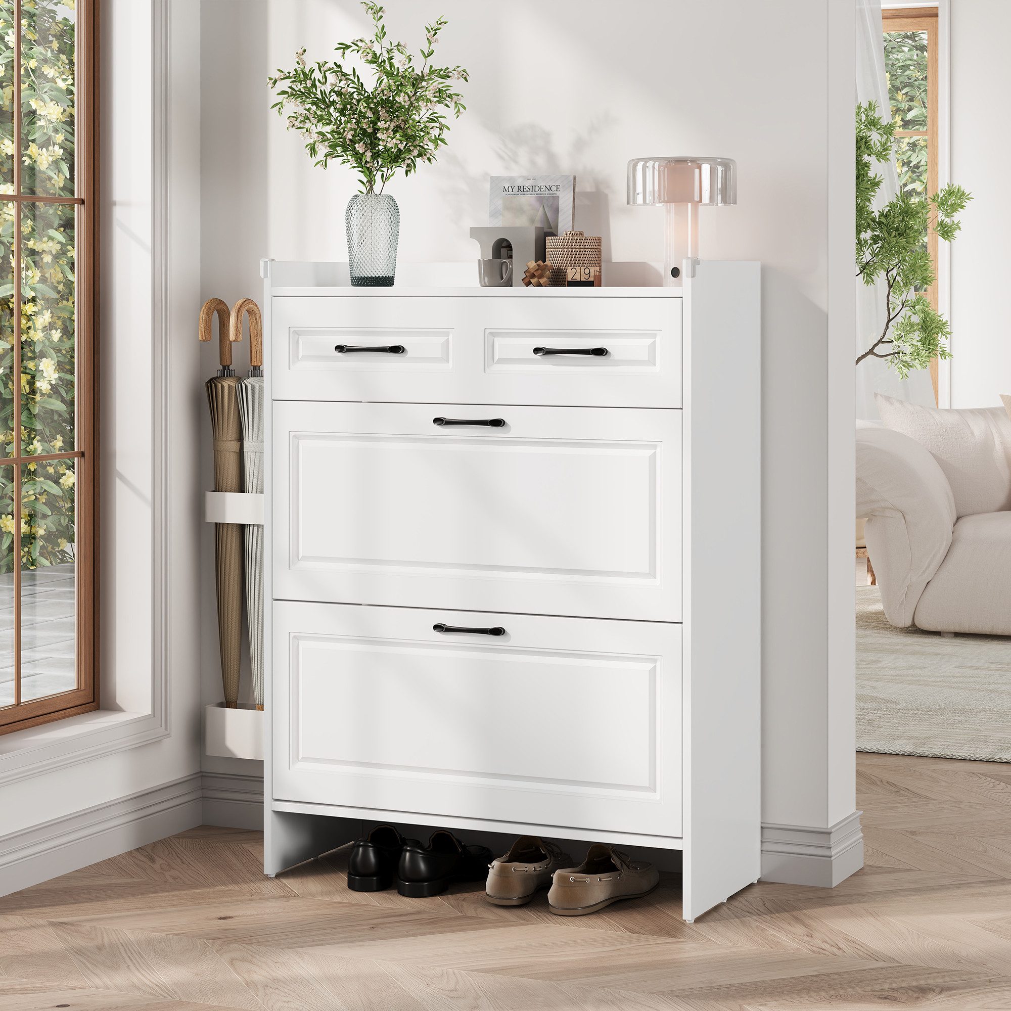 OKWISH Schuhschrank Schuhregal (Schuhkommode, 1-St., 80*34*107.5cm) günstig online kaufen