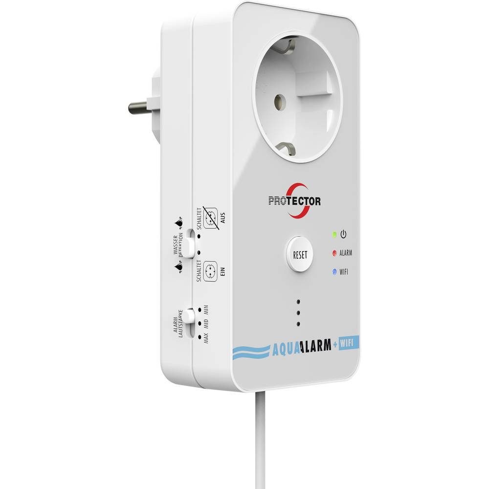 Protector Wassermelder mit WIFI-Alarmweiterleitung und Wassermelder (mit externem Sensor)