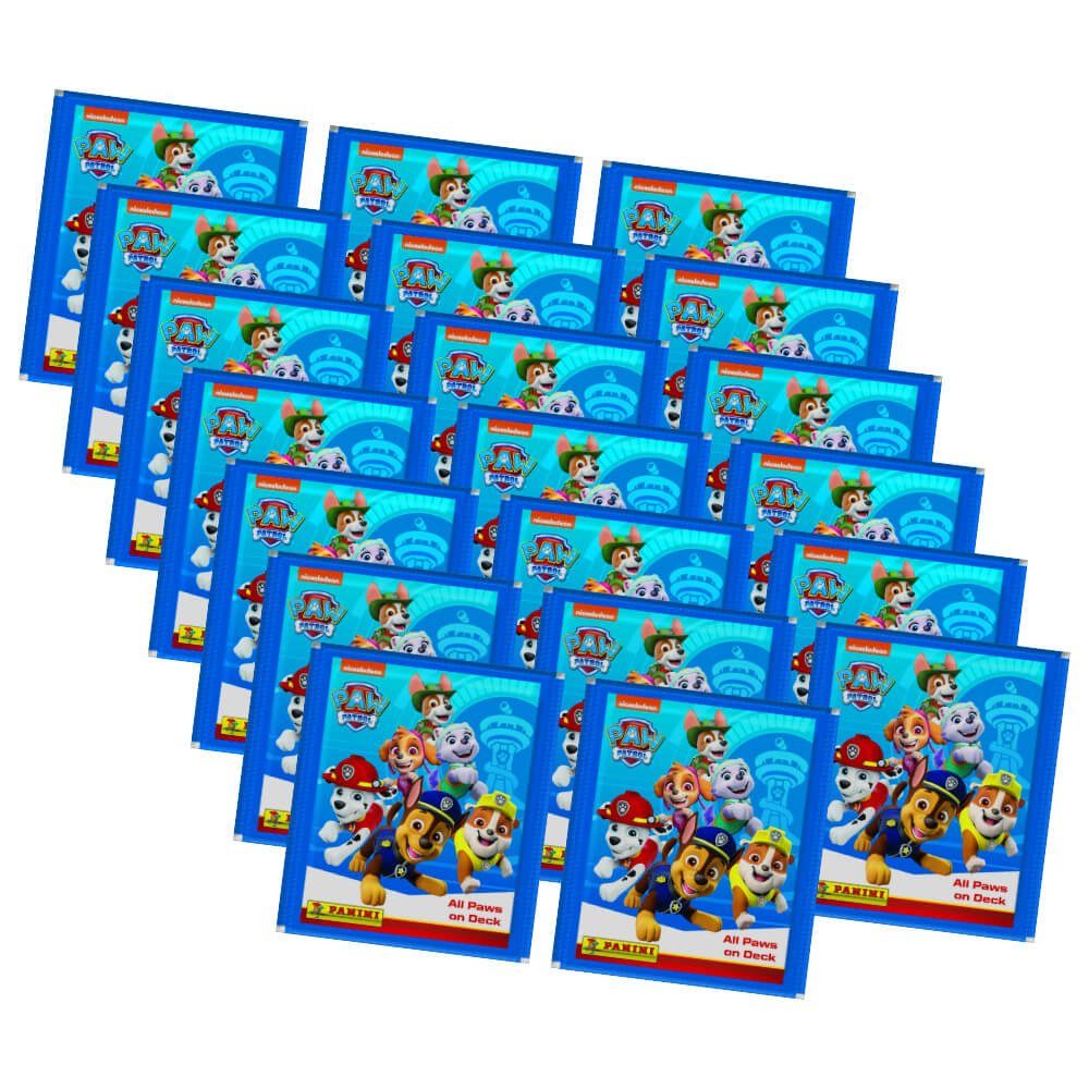 Panini Sticker Panini Paw Patrol Sticker Serie 7 - Bereit zum Einsatz - 20 Tüten, (Set), Sammelsticker