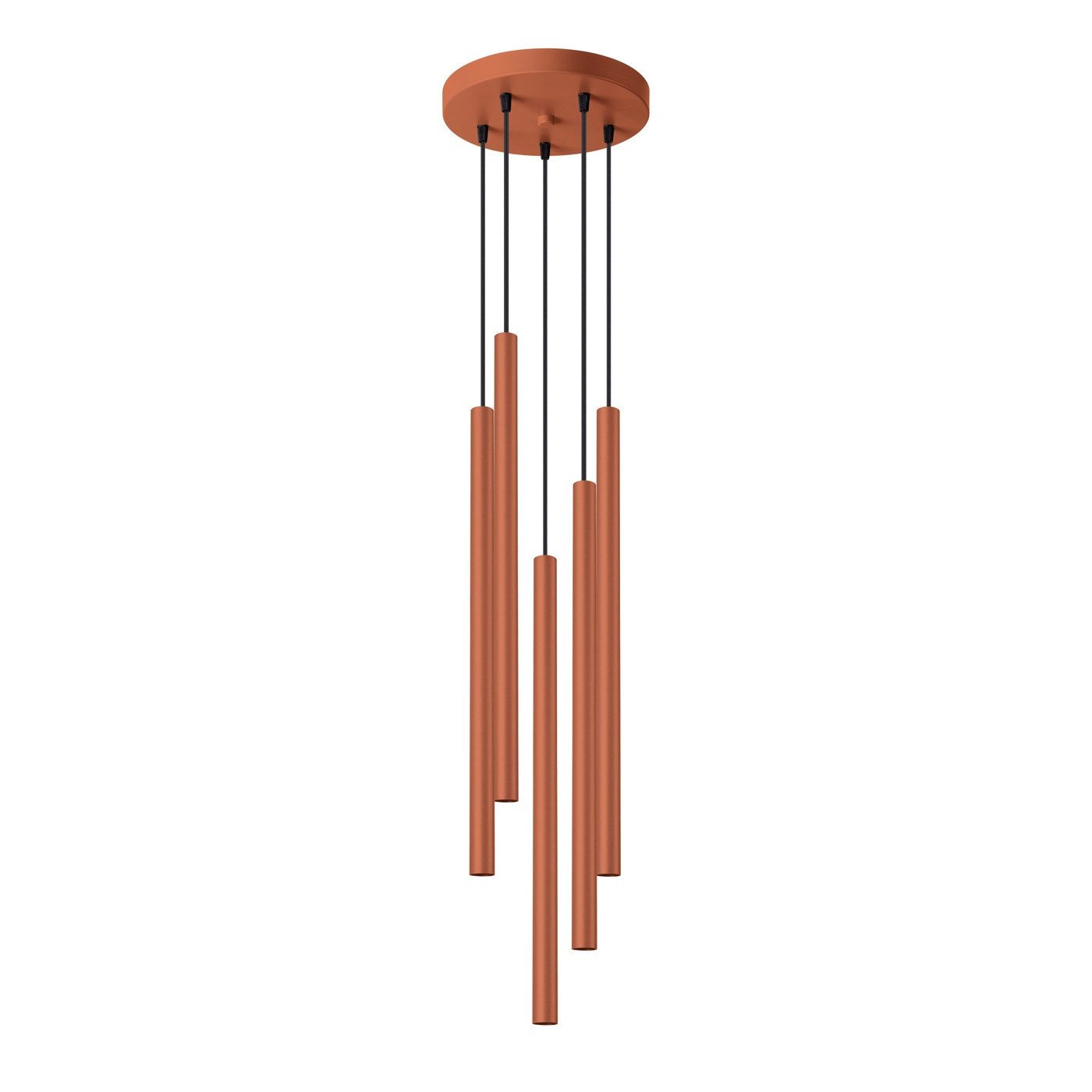SOLLUX lighting Hängeleuchte Pendelleuchte Pastelo 5P Roter Ocker, Nicht enthalten
