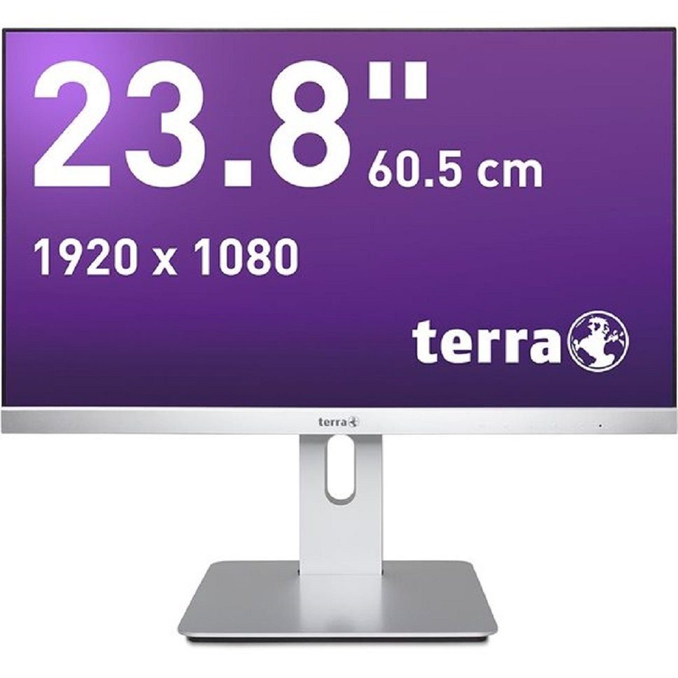 TERRA TERRA LED 2462W PV silber DP/HDMI GREENLINE PLUS LED-Monitor (Full HD, 4 ms Reaktionszeit, Pivot-Funktion)