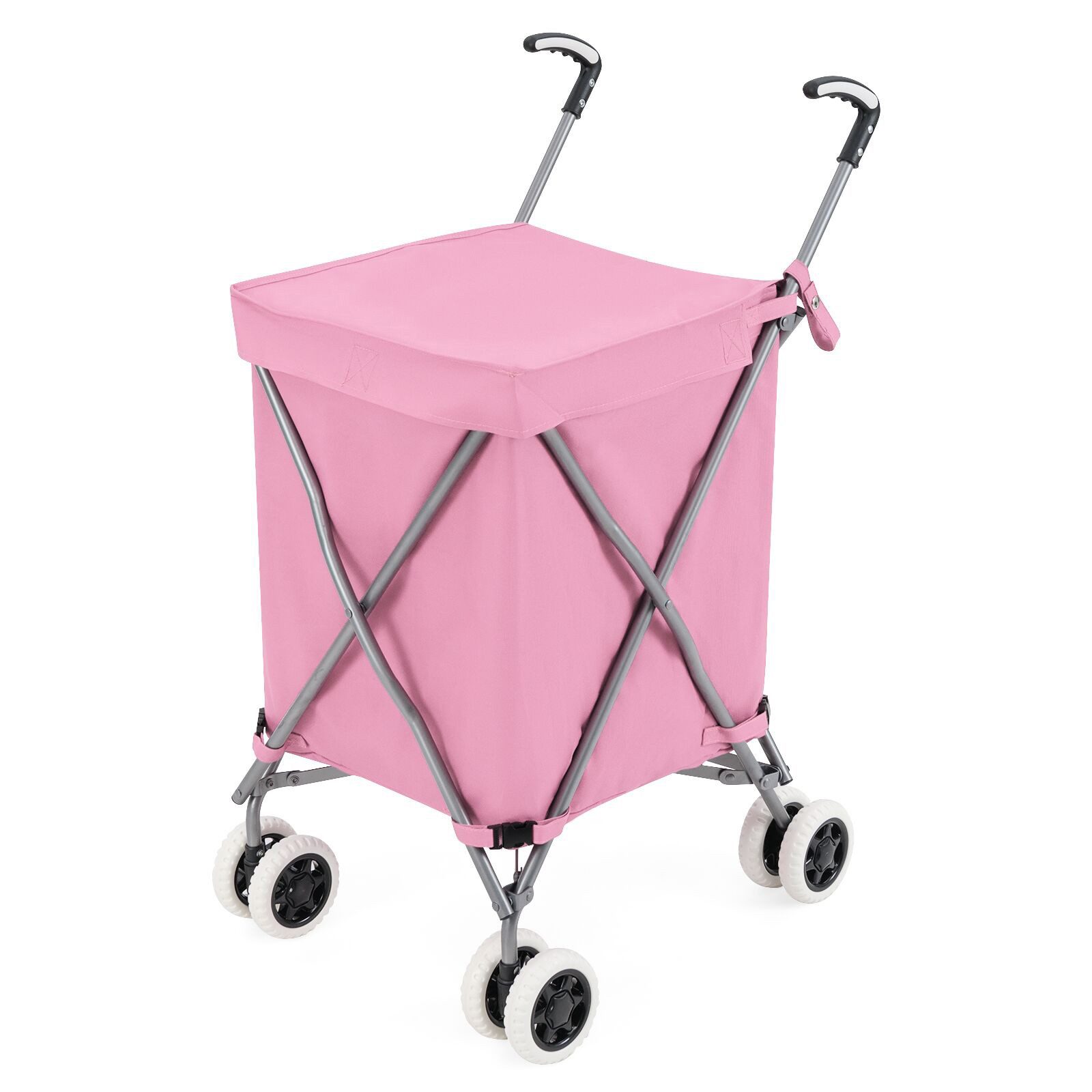 COSTWAY Einkaufstrolley, 90 l, bis 55 günstig online kaufen