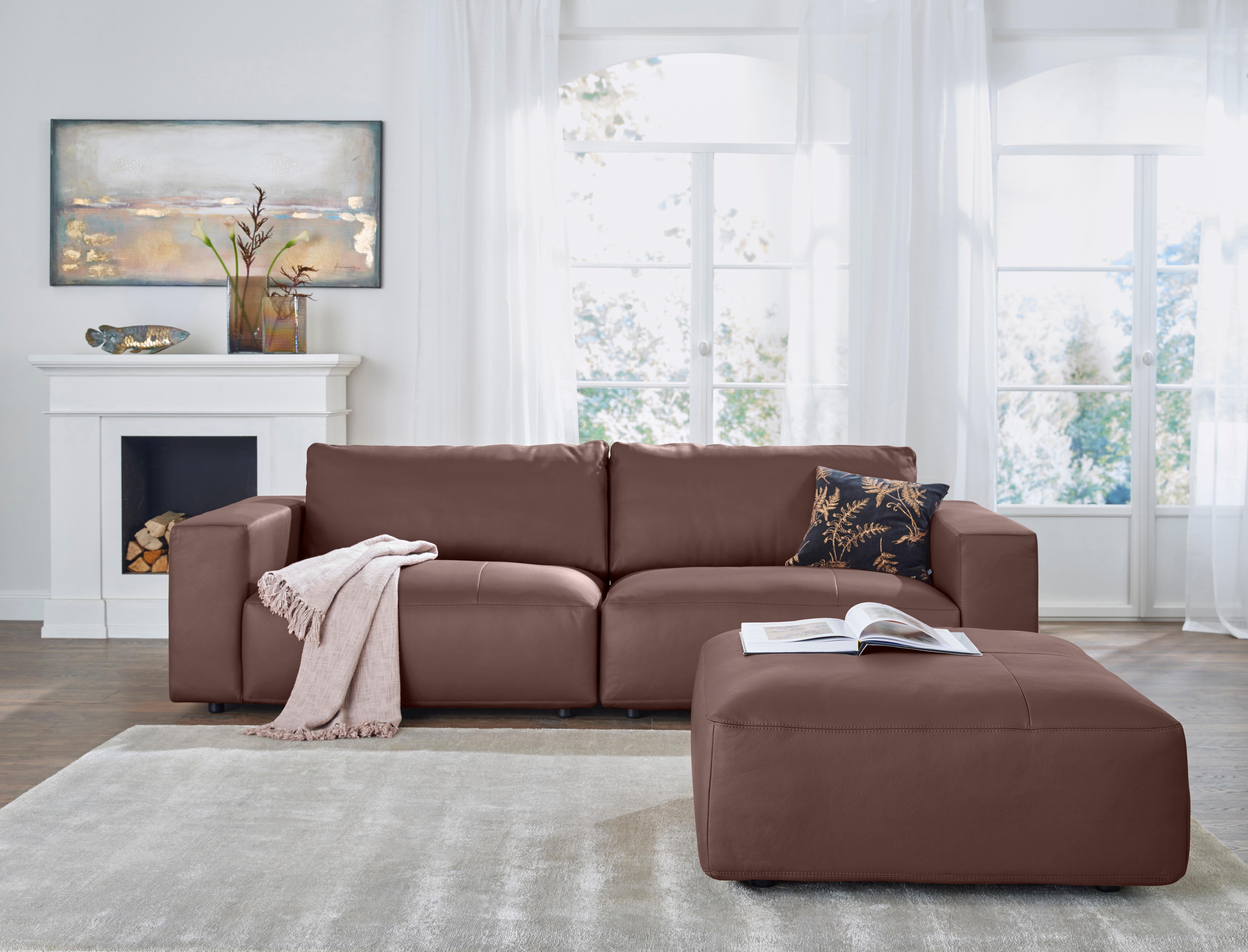 4 unterschiedlichen LUCIA, Big-Sofa GALLERY Qualitäten vielen branded by und in 3-Sitzer Nähten, Musterring M