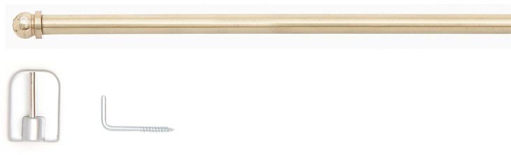 indeko Scheibenstange Metz, Ø 7 mm, 1-läufig, ausziehbar, mit Bohren, gekle günstig online kaufen
