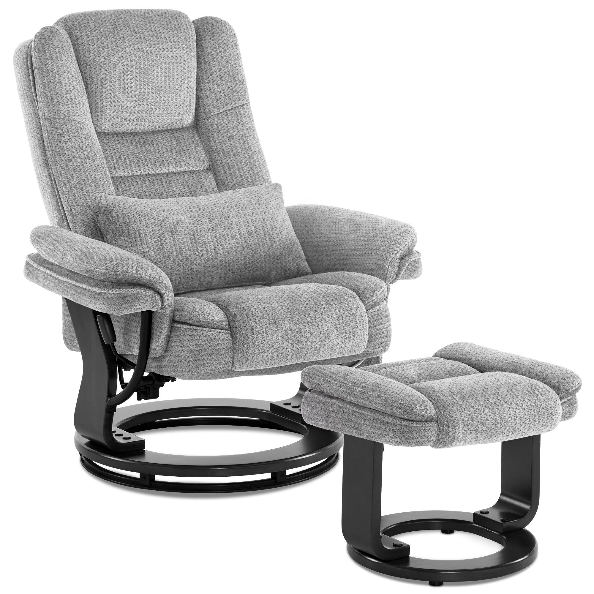 MCombo Relaxsessel 360°Drehbarer Fernsehsessel mit Hocker günstig online kaufen