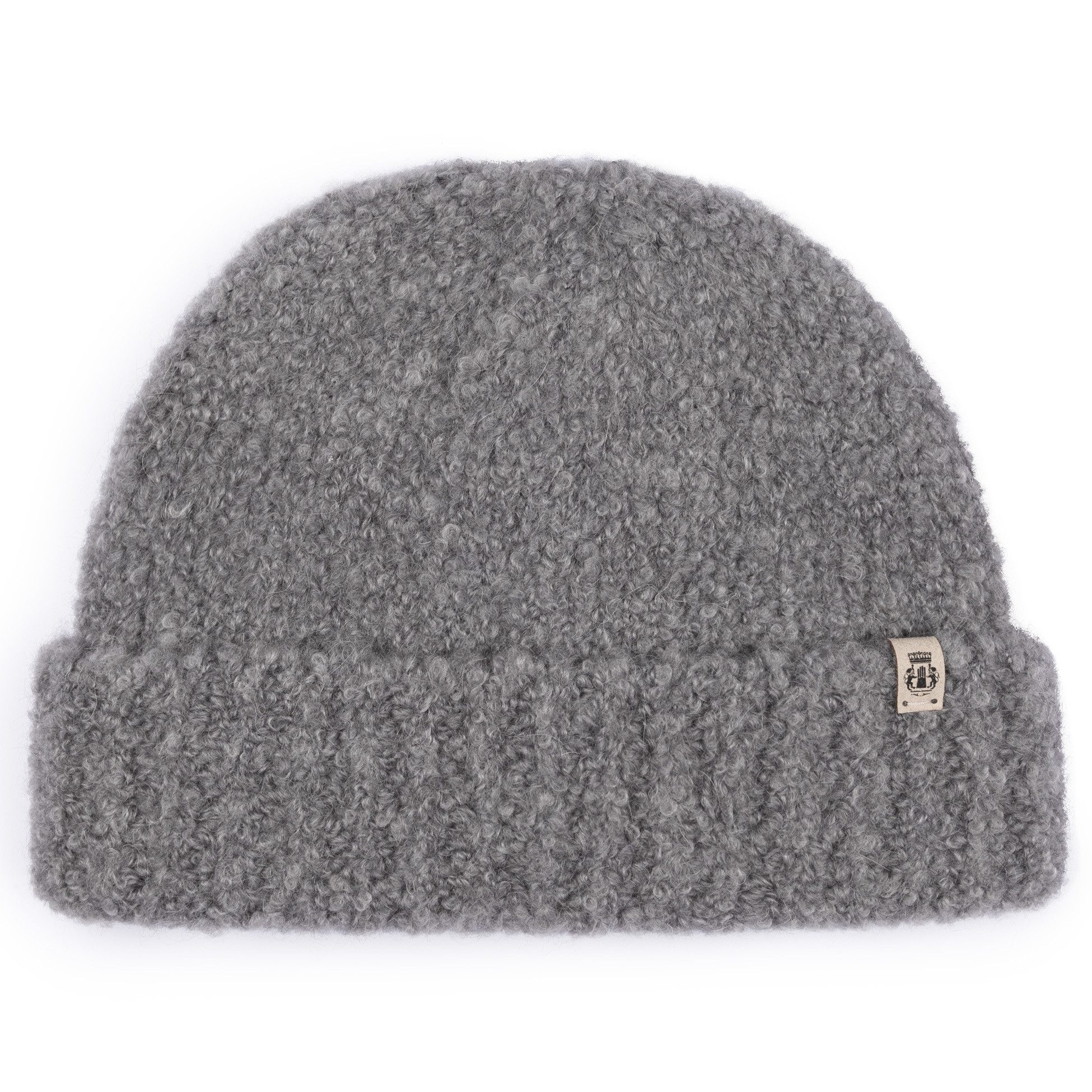 Roeckl Strickmütze CLASSIC BOUCLÉ Bouclemütze mit breitem Bund