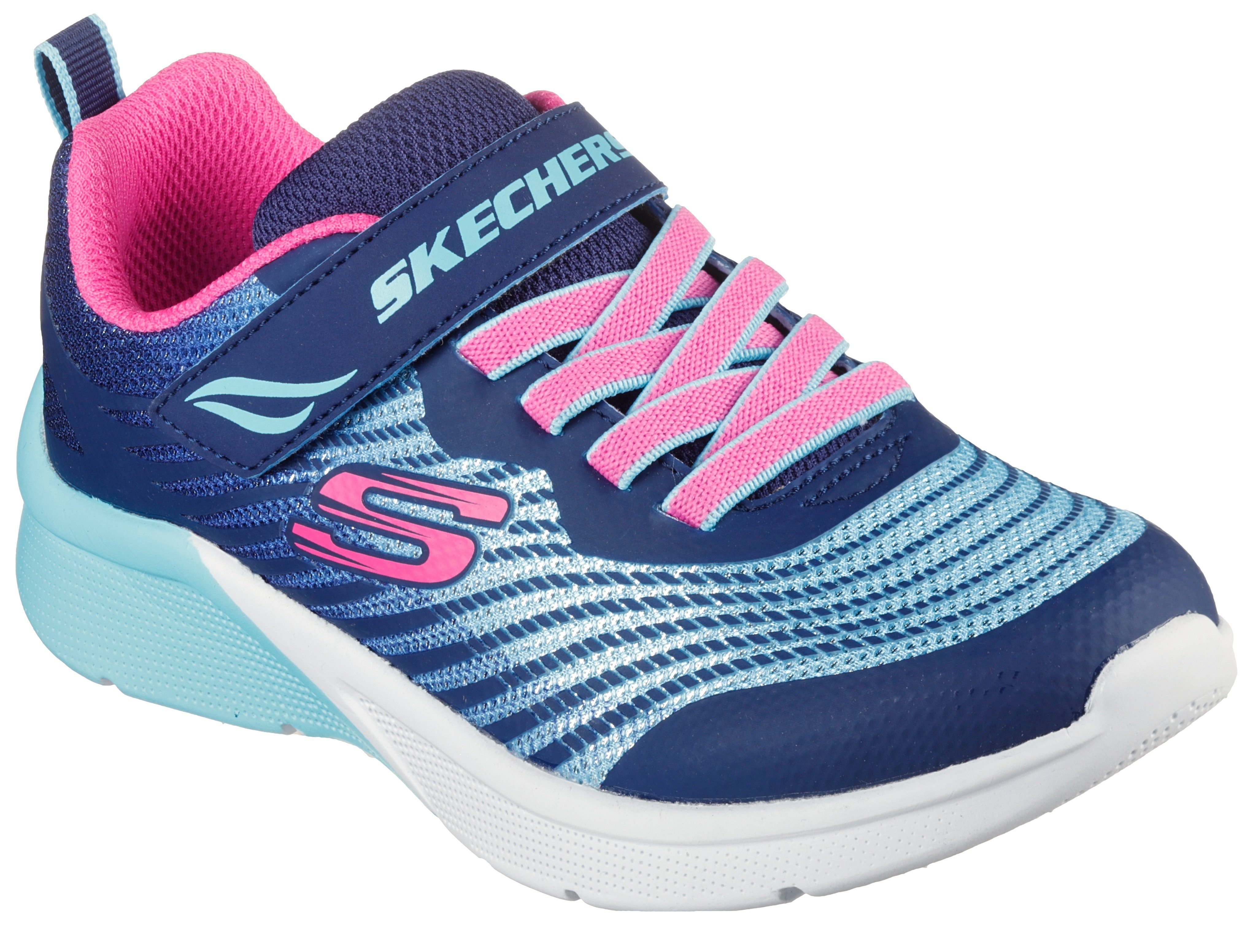 mit Kids Sneaker kontrastfarbenen Skechers Details MICROSPEC