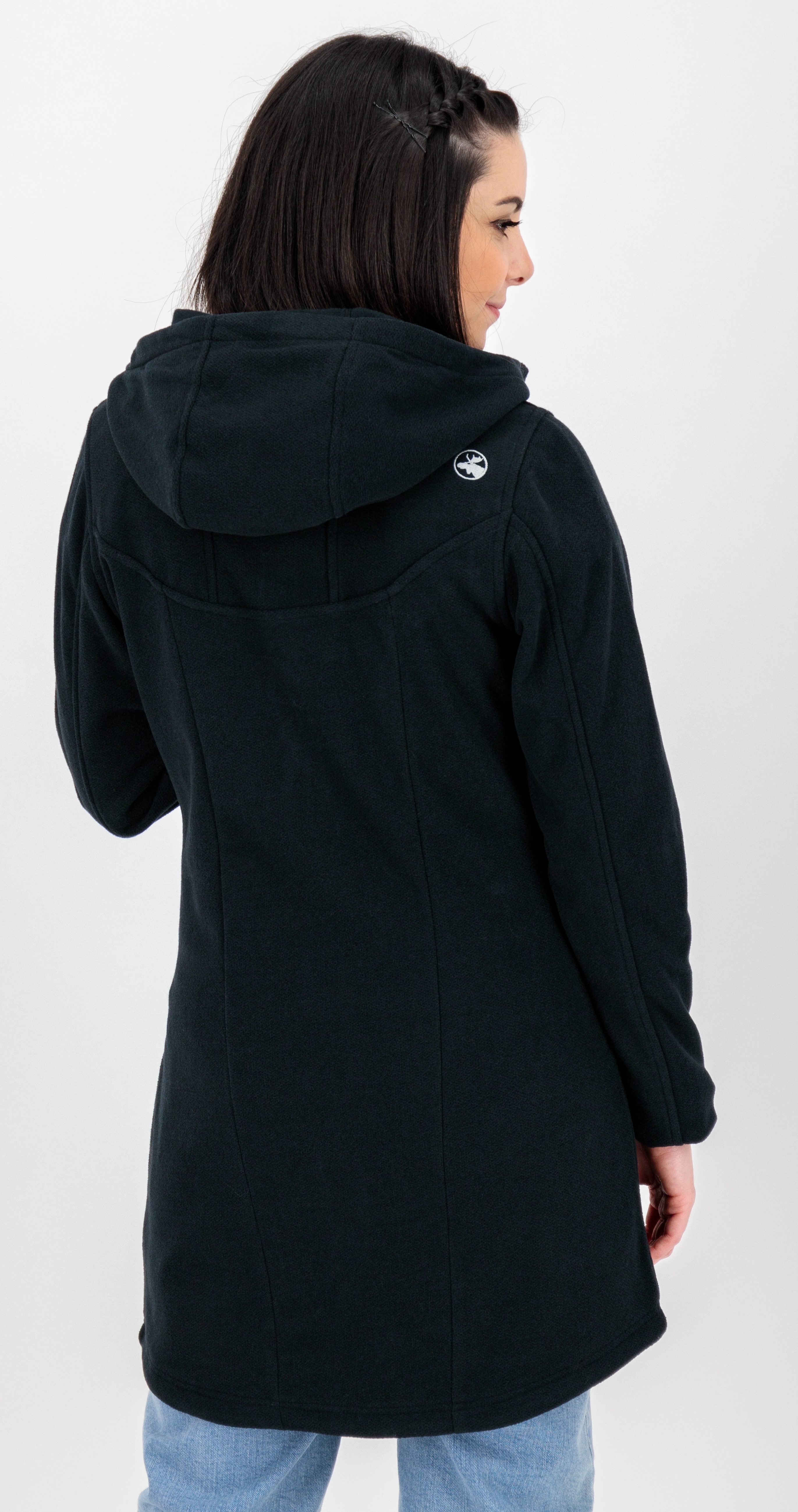 DEPROC Active Fleecejacke GLORY APRIL CS Strickfleecemantel, Fleecemantel auch in Großen Größen
