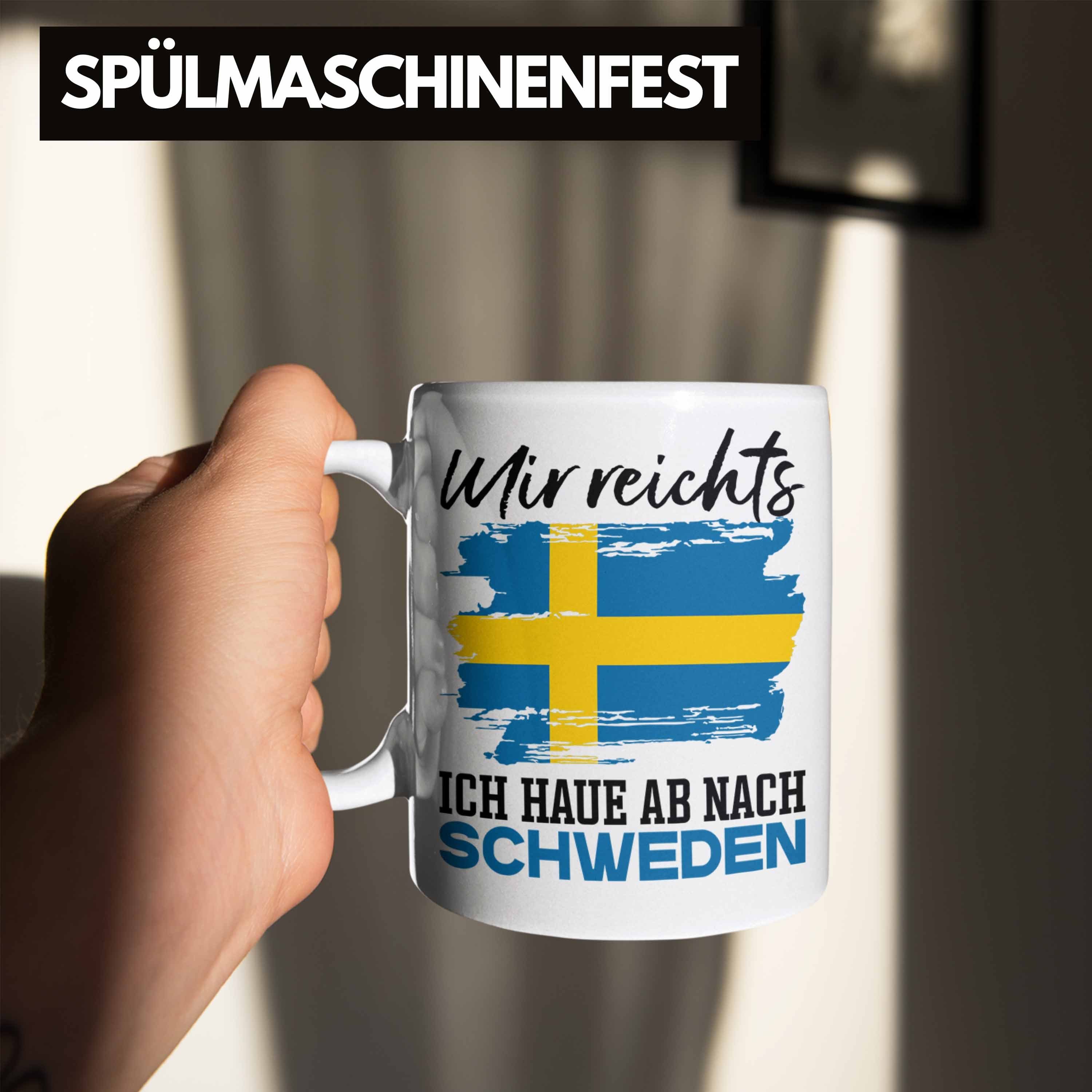 Tasse Trendation Ich Urlaub Tasse Hau Schweden Schweden U Nach Ab Mir Reichts Weiss Geschenk