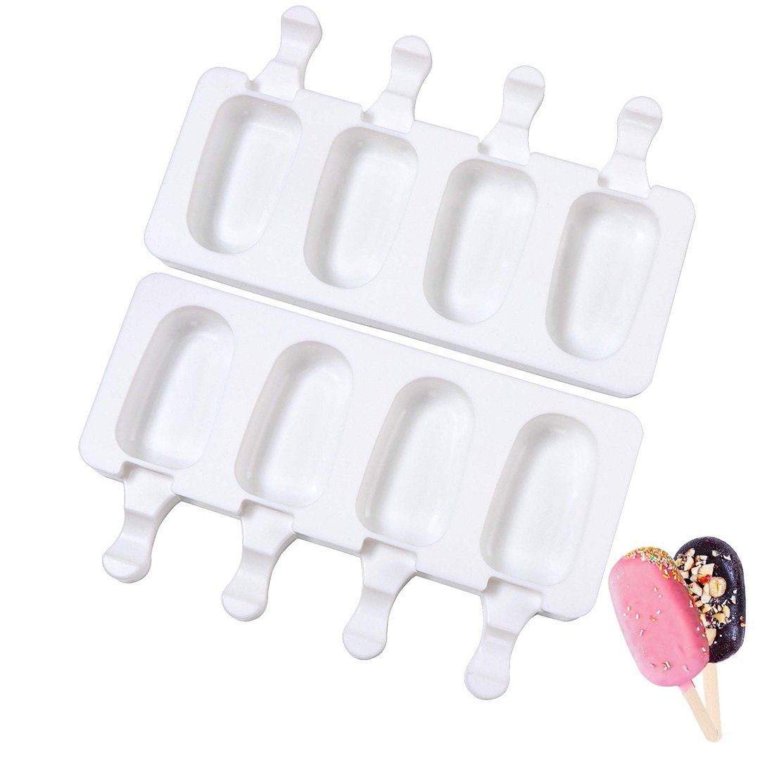 6x Eis-Pops Eis am Stiel zum selber machen Silikon Eis Schimmel Silikonforme 