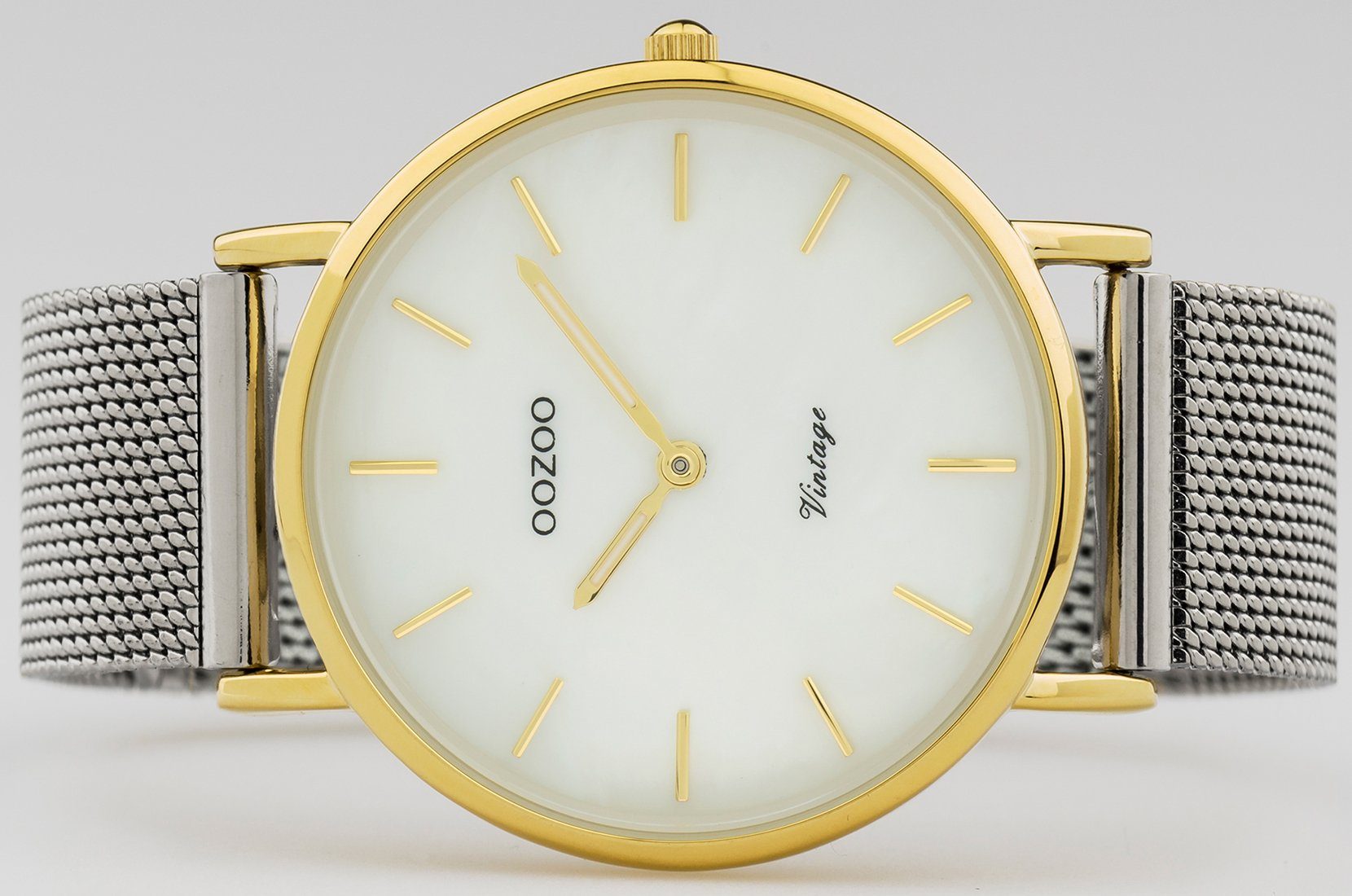 OOZOO Quarzuhr C20119, Armbanduhr, Damenuhr, Edelstahlarmband
