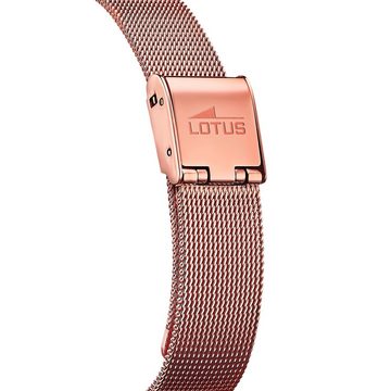 Lotus Quarzuhr Lotus Damenuhr Bliss Armbanduhr, (Analoguhr), Damen Armbanduhr rund, klein (ca. 29mm), Edelstahl, Luxus