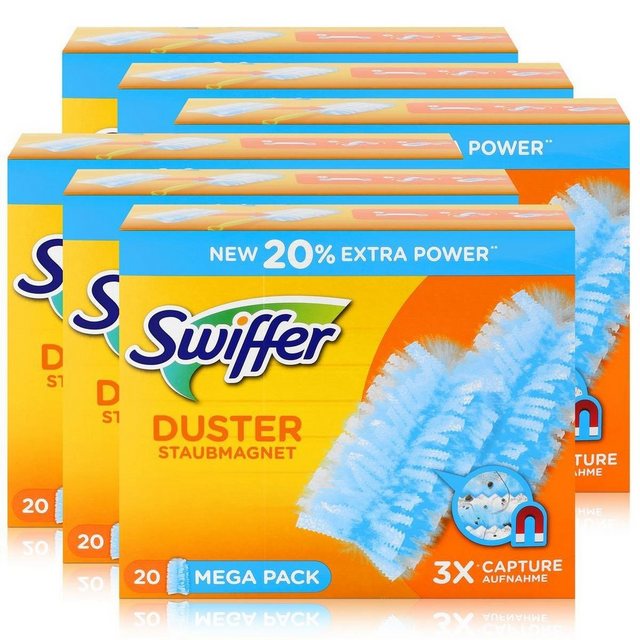 Swiffer Swiffer Staubmagnet Nachfüller (20 Tücher) (6er Pack) Reinigungstücher