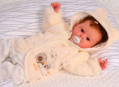 La Bortini Fleecejacke Babyjacke Baby Jacke 50 56 62 68 Fleecejacke für Neugeborene