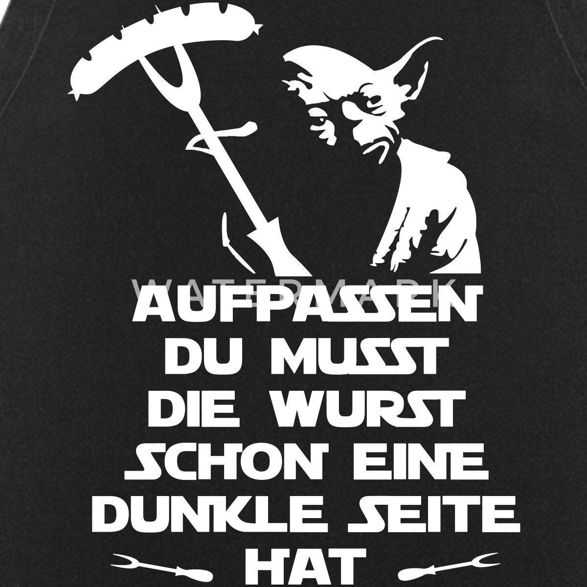 Spreadshirt Kochschürze Aufpassen Du Musst Die Wurst Schon Eine Dunkle Seit günstig online kaufen