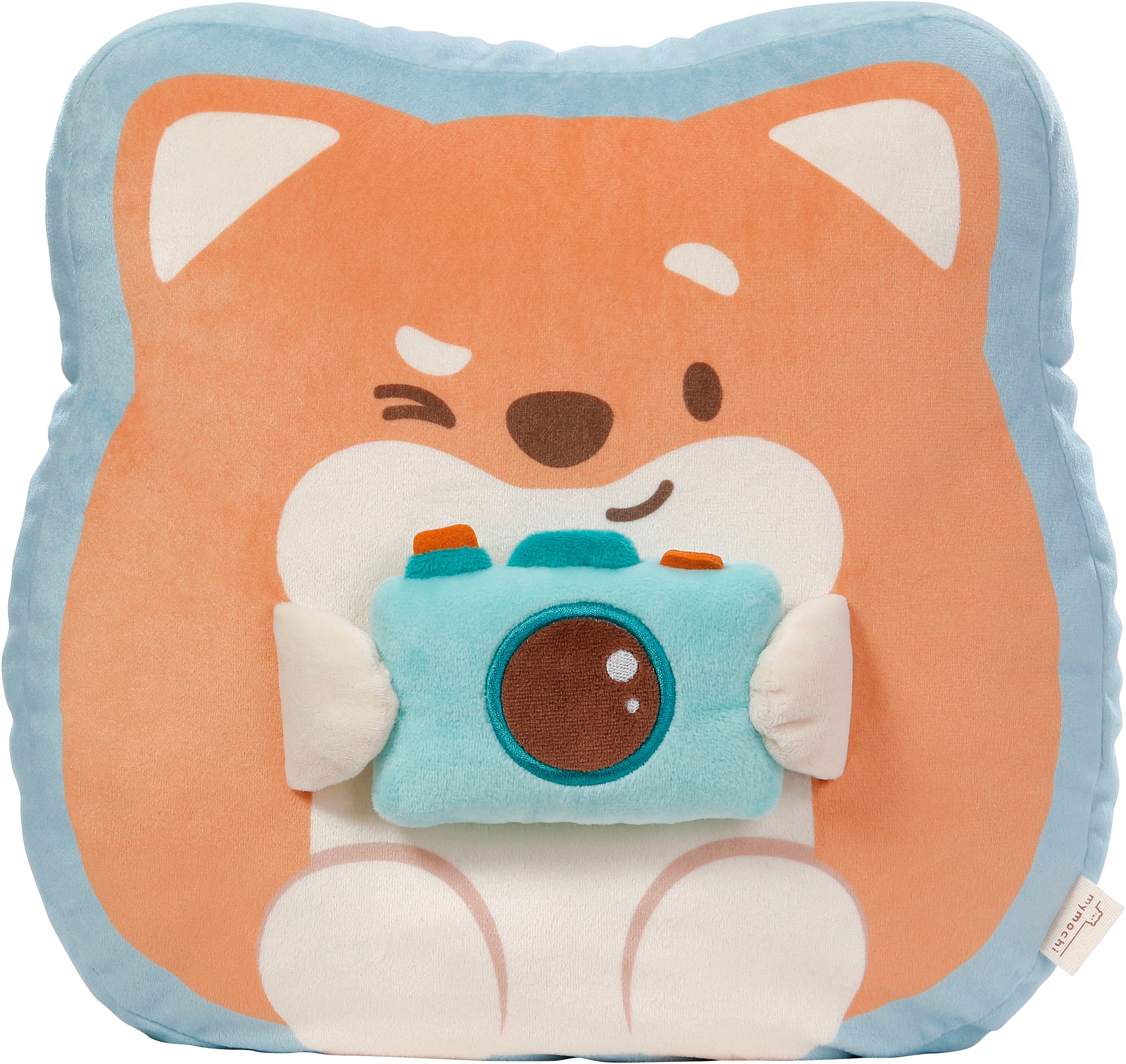 Nici Kuscheltier mymochi, Hund Hiro mit Kamera 35x33x12cm
