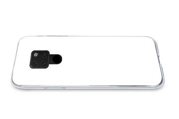 MuchoWow Handyhülle Weiß - Farben - Neutral, Handyhülle Huawei P40 Lite, Handy Case, Silikon, Bumper Case