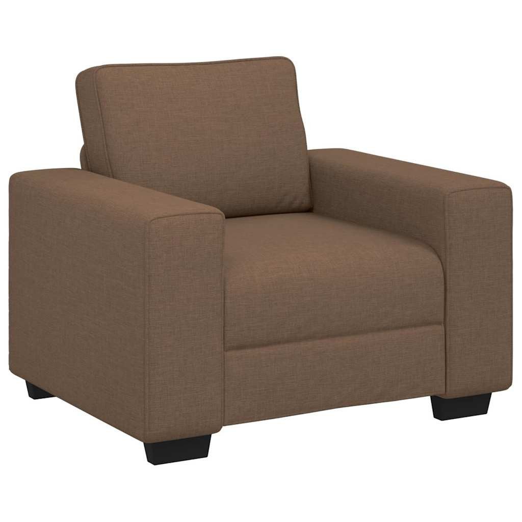 vidaXL Sofa Sessel Braun 60 cm Stoff, 9 Teile günstig online kaufen