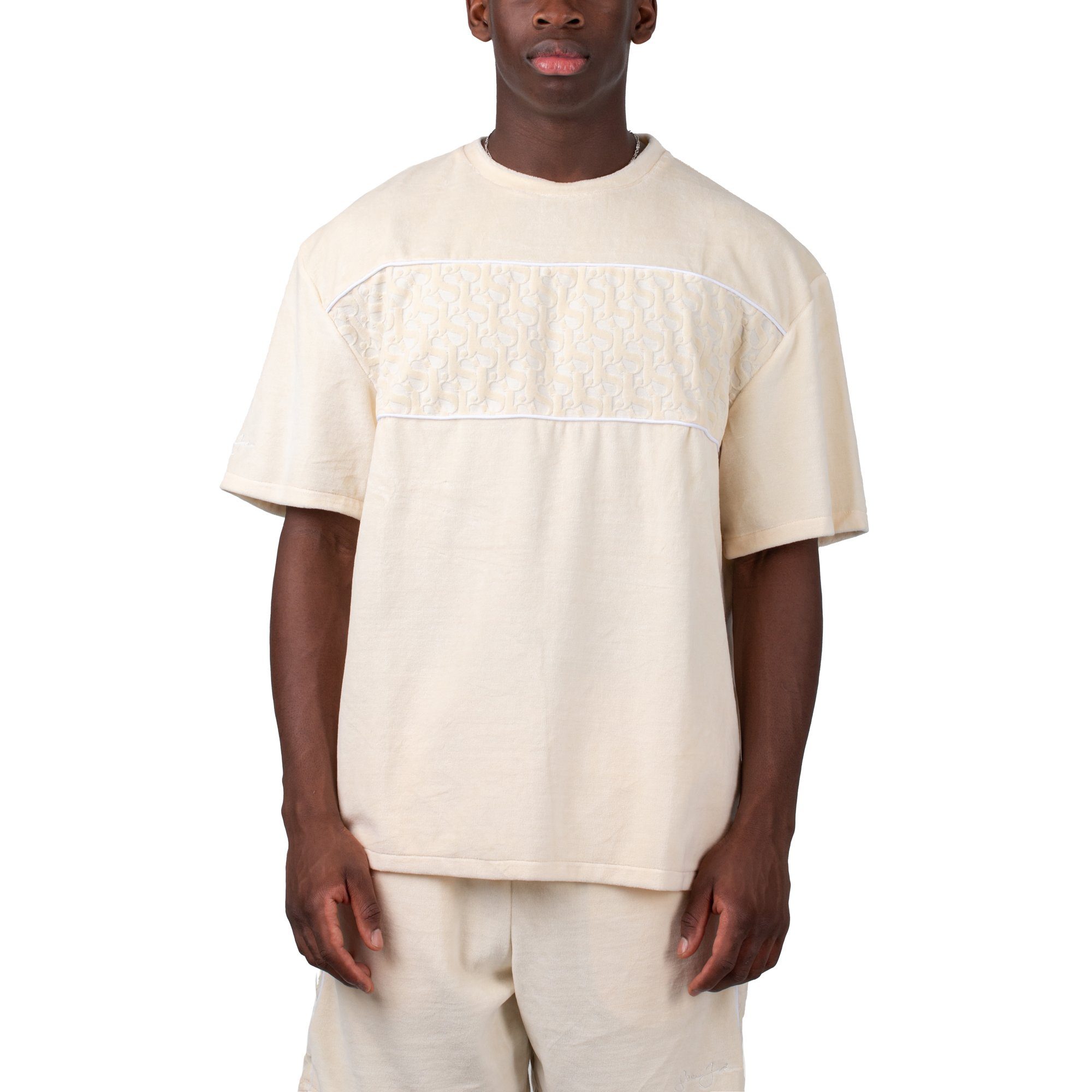 Sean John T-Shirt Sean John Monogram Logo Devorée Stripe Tee