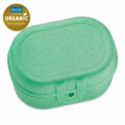 KOZIOL Lunchbox Pascal Mini Organic Apple Green, Biozirkulärer Kunststoff, mit Clipverschluss