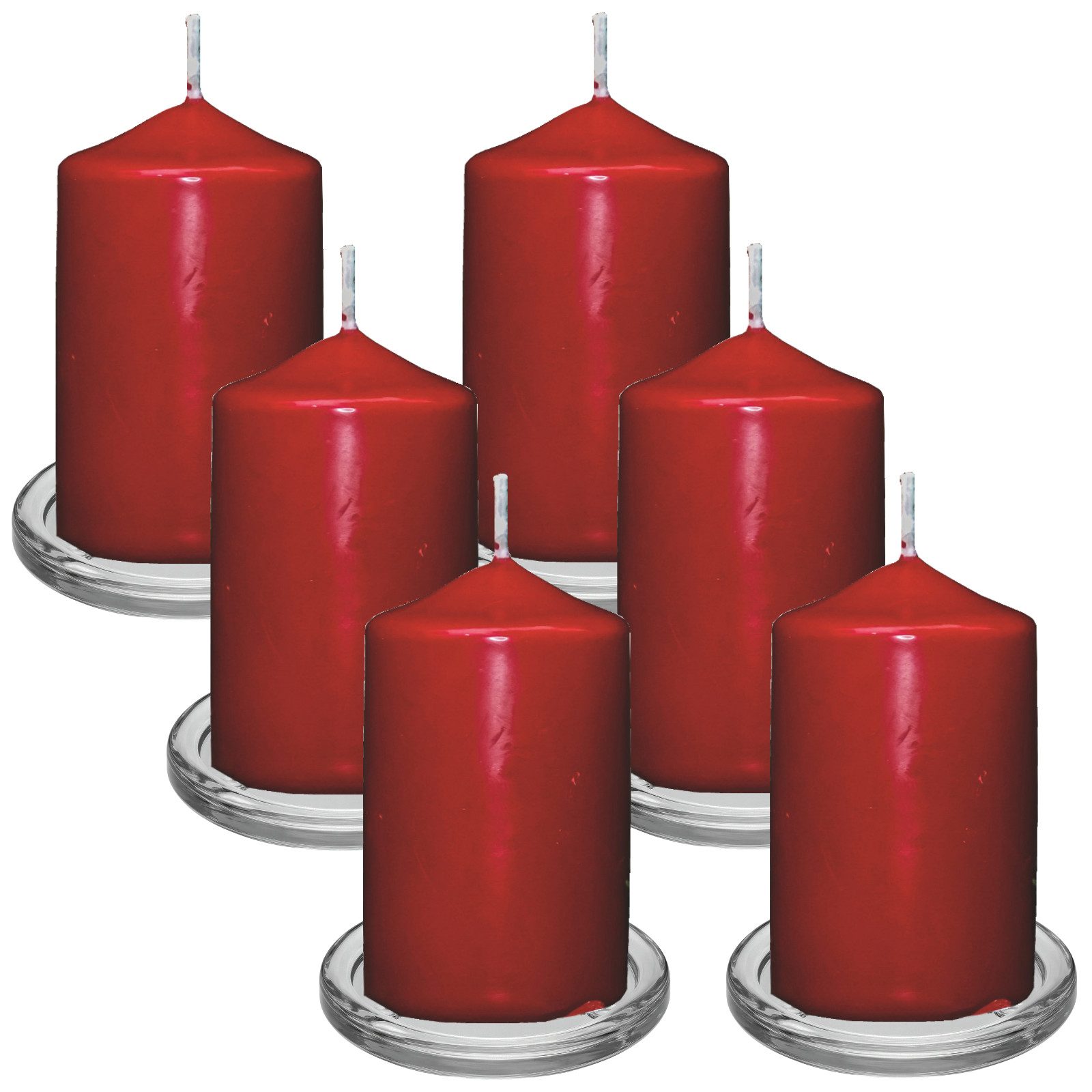 Koopman Kerzenhalter Kerzenständer Kerzenteller Glas Ø 10 cm Transparent 2/ günstig online kaufen