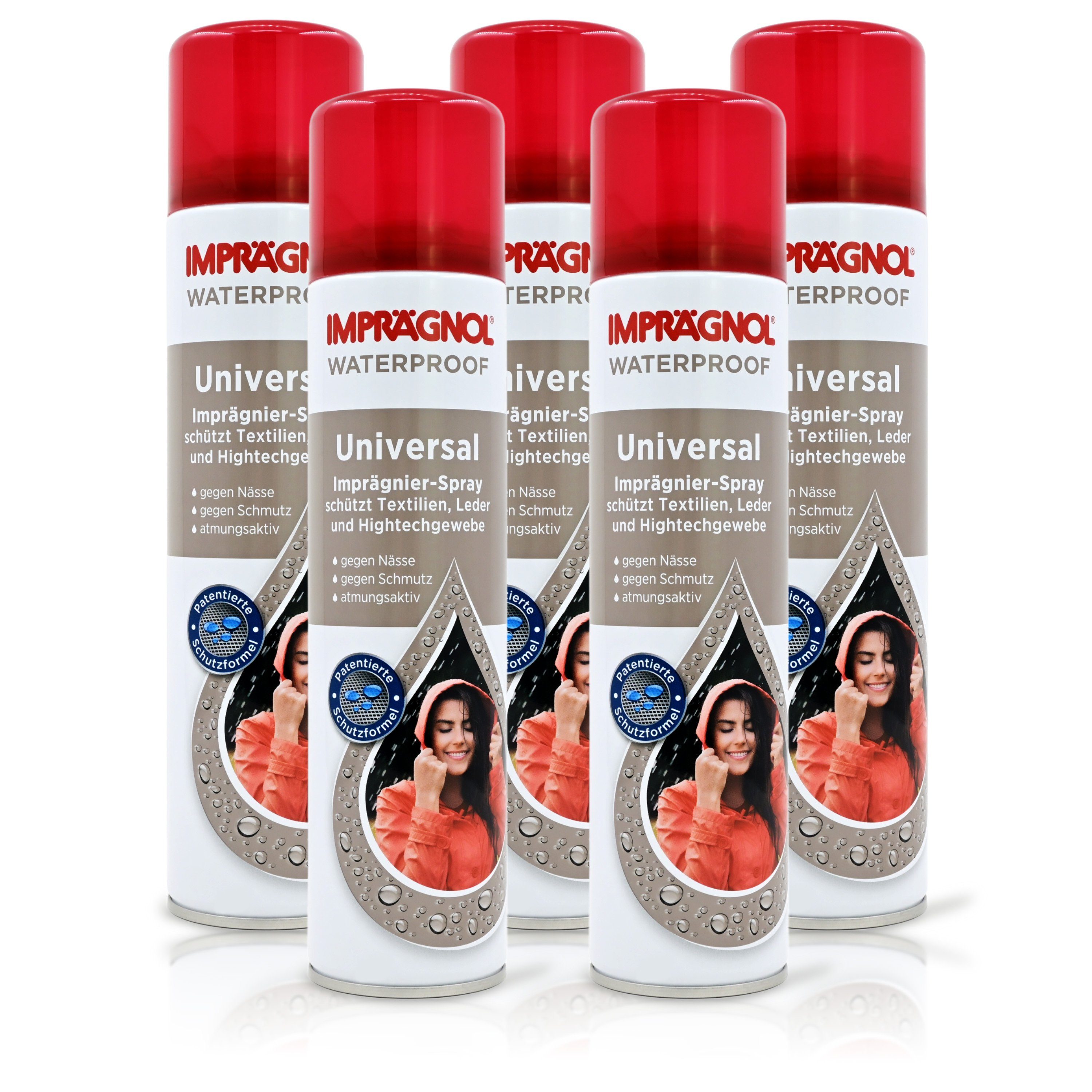 Imprägnol Imprägnol Universal Imprägnierspray Set 5x400 ml Spezialwaschmittel