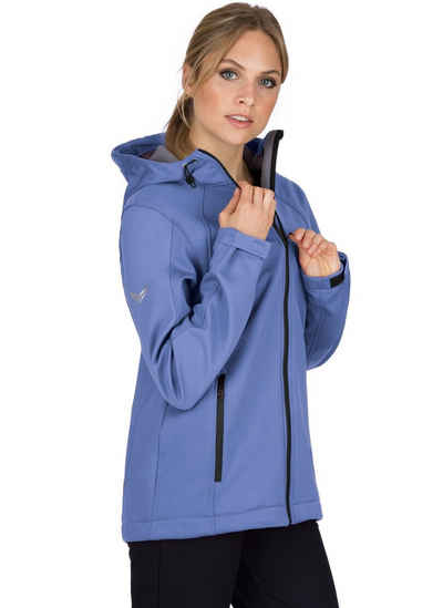 Trigema Softshelljacke TRIGEMA Taillierte Softshell–Kapuzenjacke (1-St)