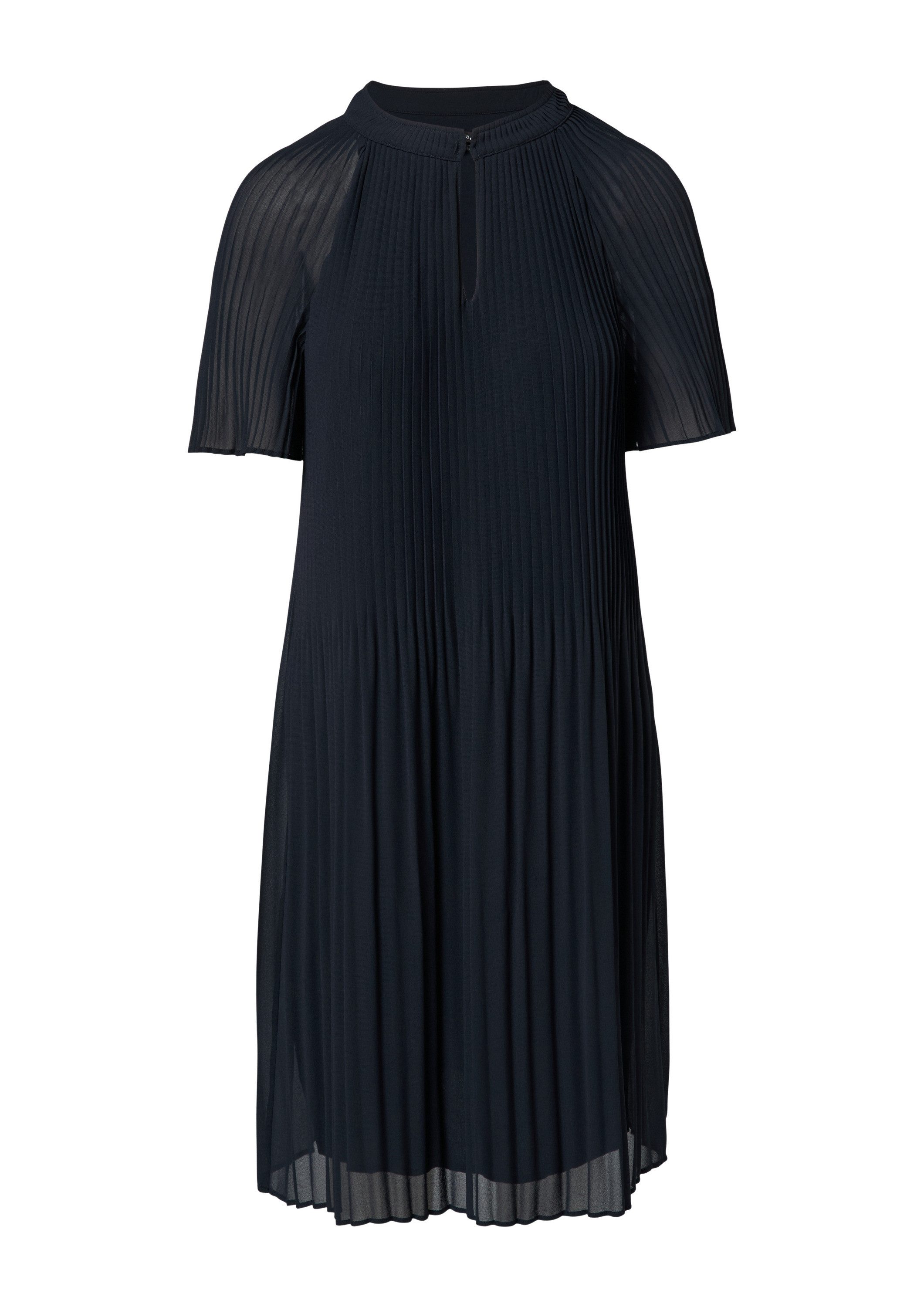 comma Minikleid Kleid Fließendes Plissee-Kleid aus günstig online kaufen