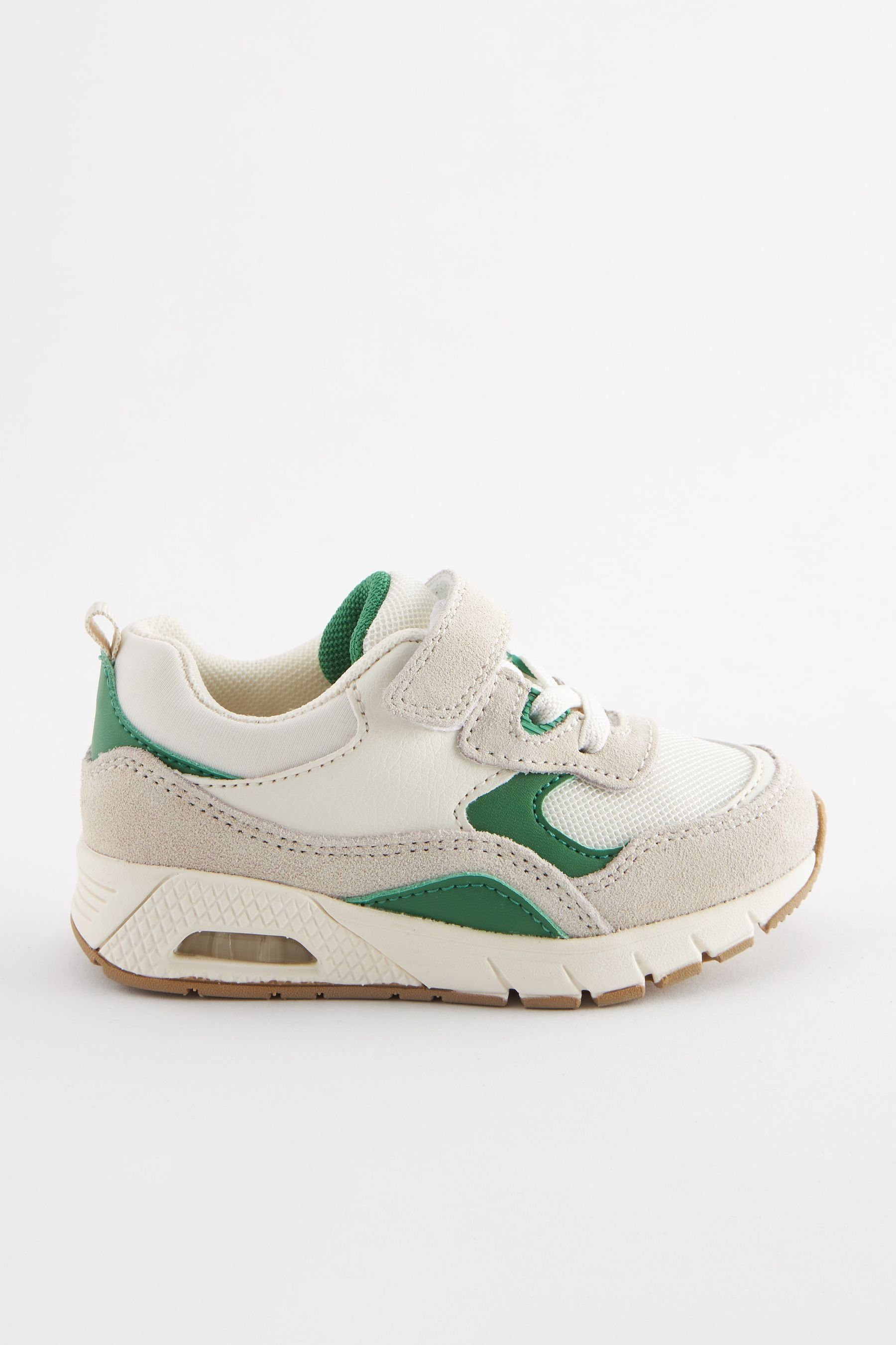 Elastischer (1-tlg) Sportschuh mit Sneaker White/Green Schnürung Next