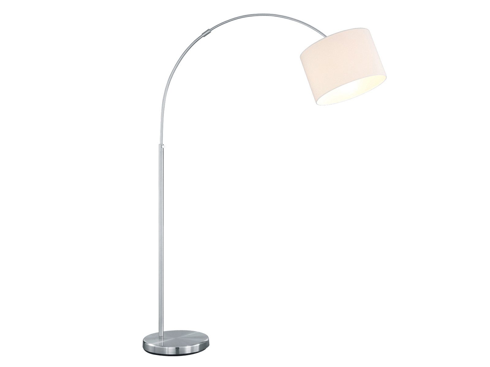 TRIO Leuchten LED Bogenlampe höhenverstellbar von 150-215cm, dimmbar, LED wechselbar, Warmweiß, Bogen-Stehlampe große Bogenleuchte Wohnzimmer & Esstisch inkl. E27 LED