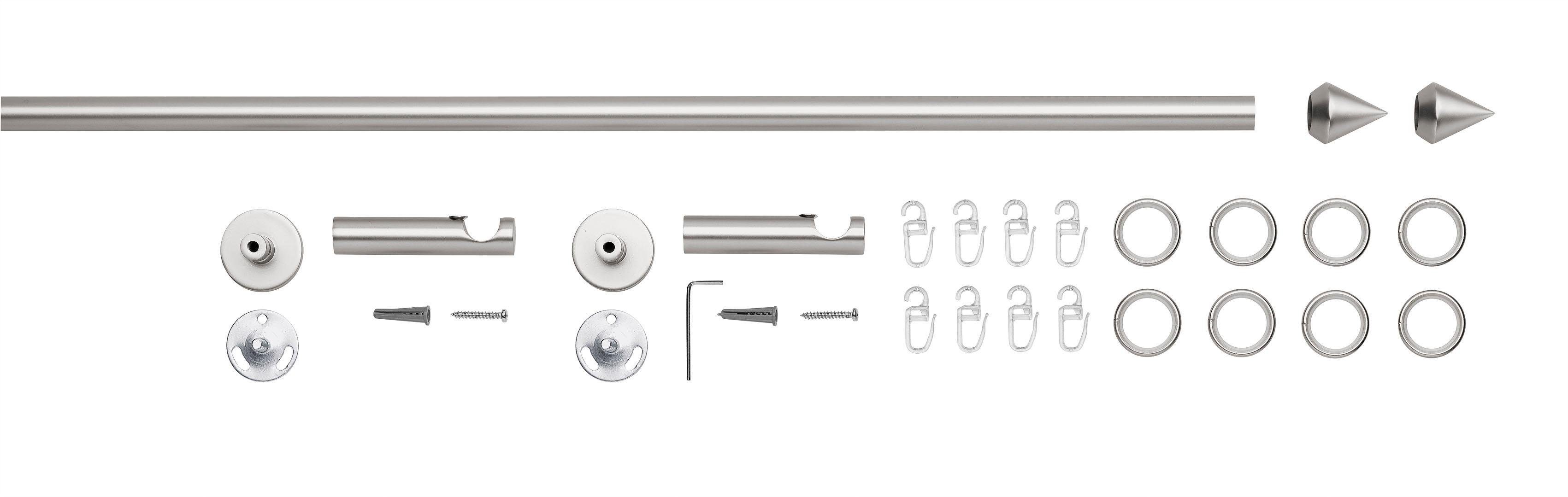 Good Life Gardinenstange "PUNTA" Ø 16 mm 1 läufig-läufig Fixmaß mit Ringen günstig online kaufen