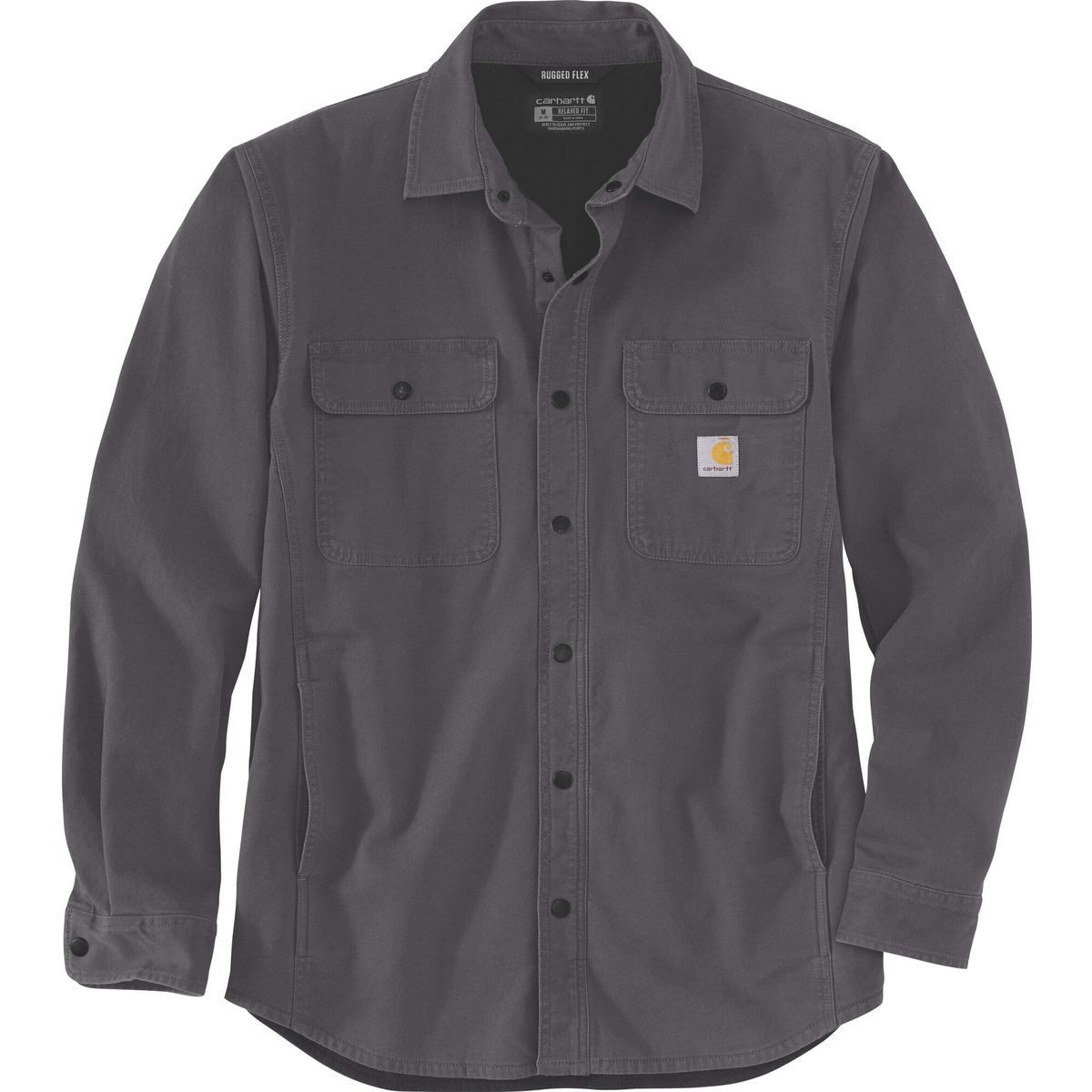 Carhartt Fleecejacke Windham Shirt Jac Vielseitige Hemdjacke mit Fleecefutter und Rugged Flex™ für