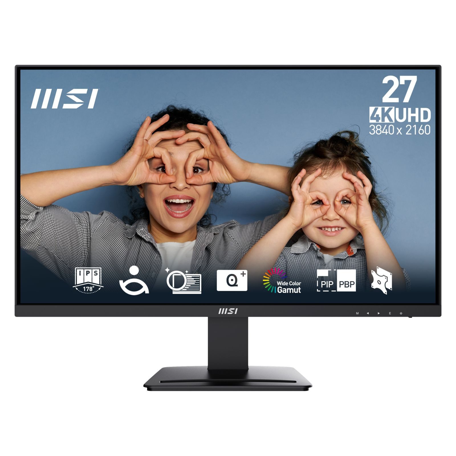 MSI PRO MP273UDE TFT-Monitor (3840 x 2160 px, 4K Ultra HD, 1 ms Reaktionszeit, 60 Hz, IPS, Lautsprecher)