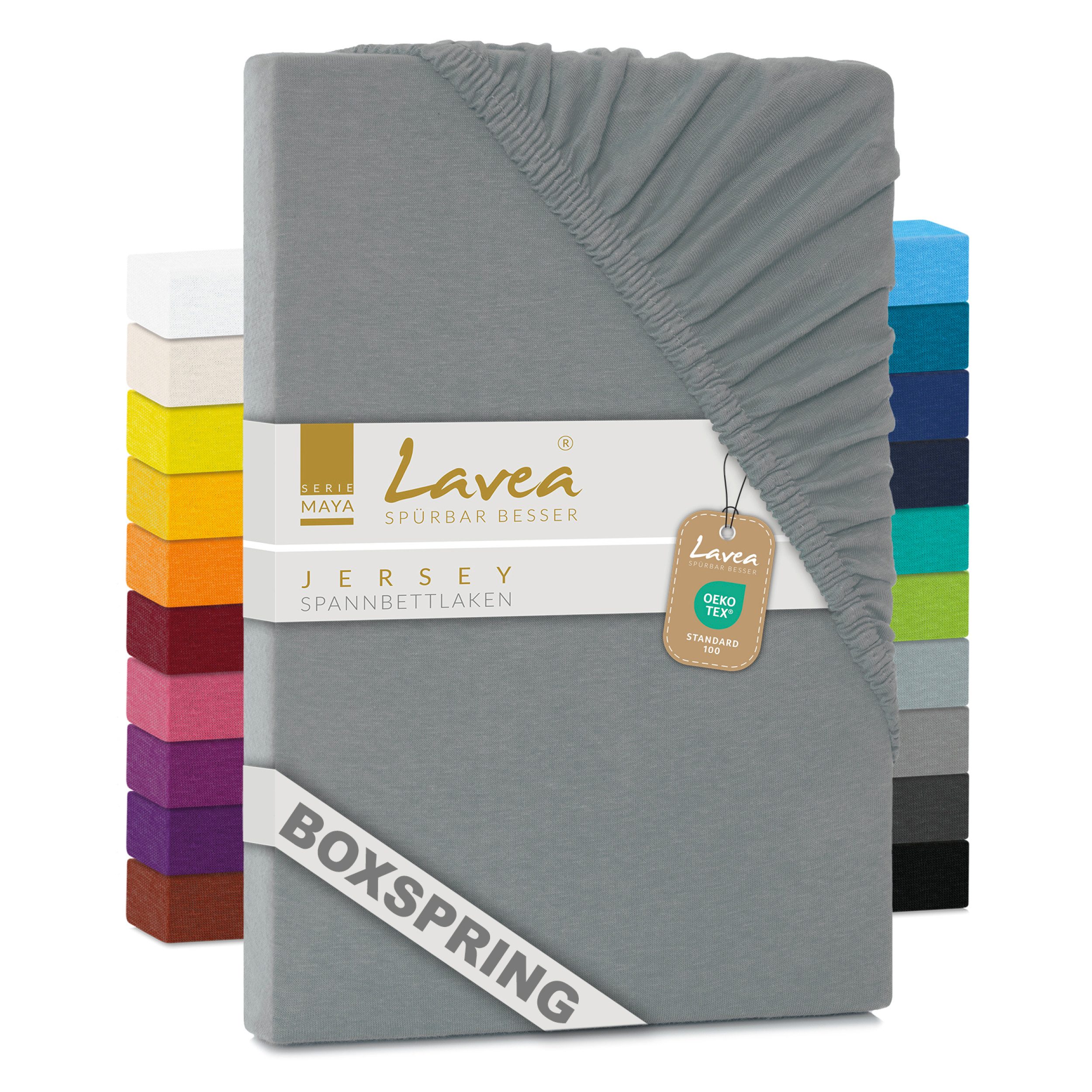 Lavea Spannbettlaken Maya, in Gr. 60x140, 90x200, 120x200, 140x200, 180x200 günstig online kaufen