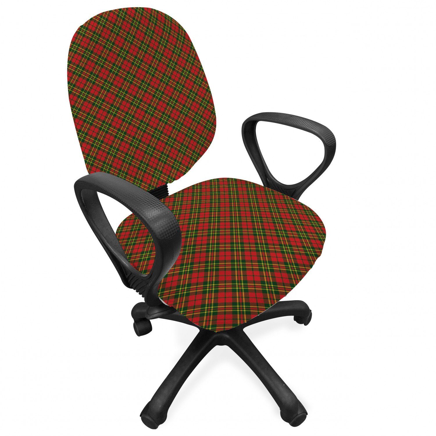 Schutzhülle Tartan Irish Stretchgewebe, aus Abakuhaus, Weihnachten Kariert Bürostuhlhusse dekorative