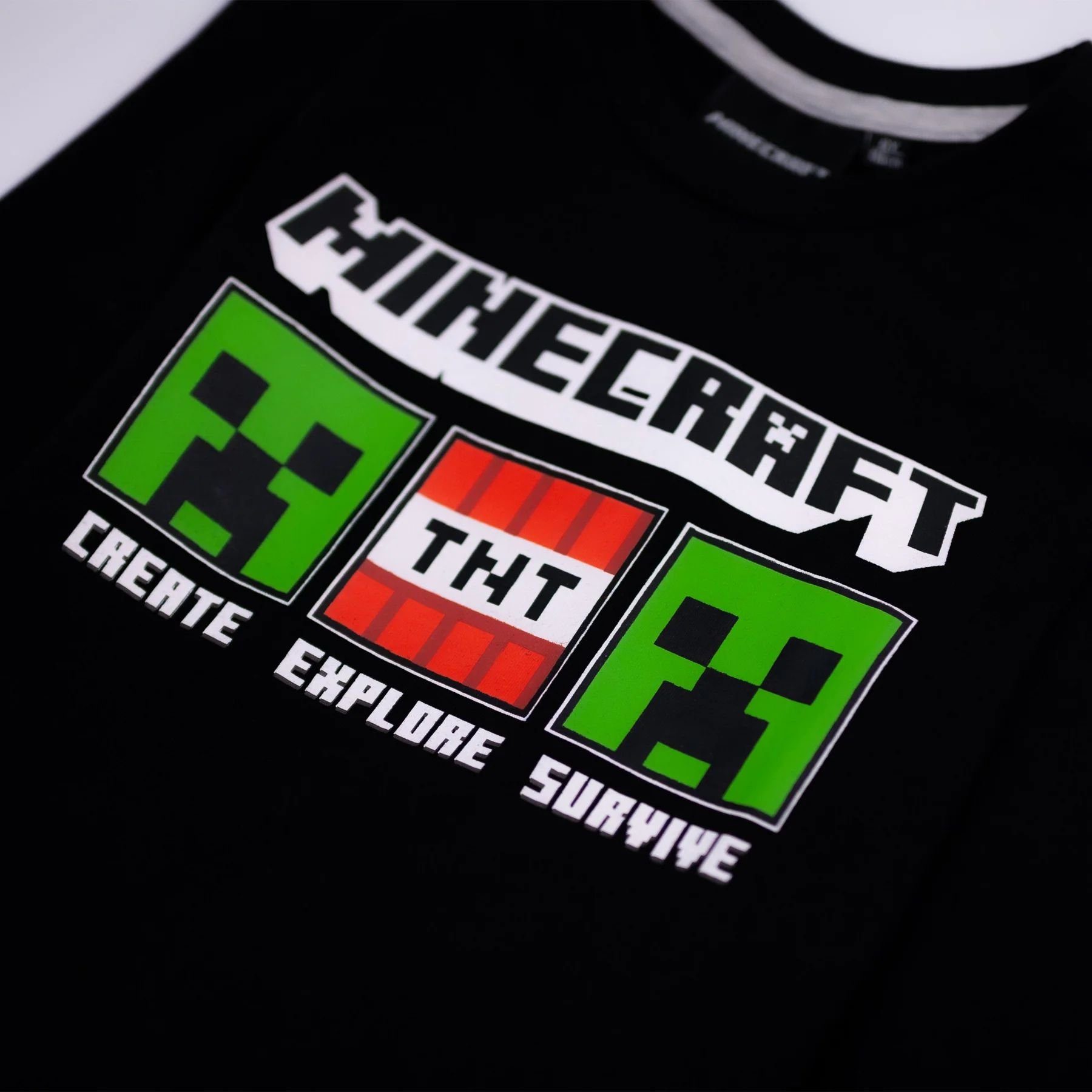 Minecraft Pyjama MINECRAFT Kinder Pyjama langer Schlafanzug für Jungen + Mädchen