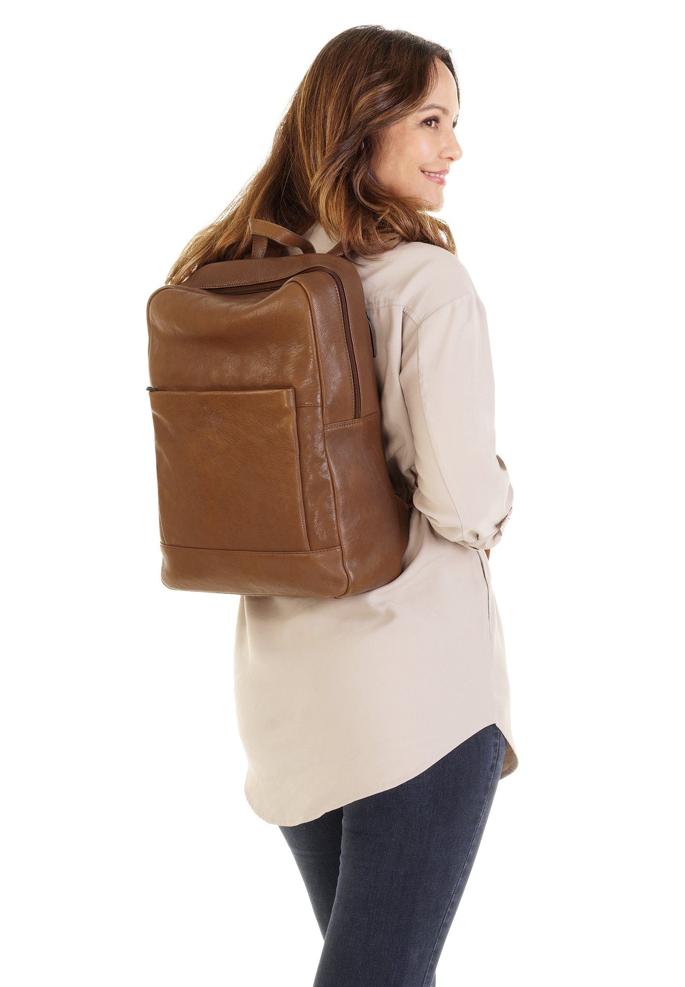 X-Zone Cityrucksack, echt Leder günstig online kaufen