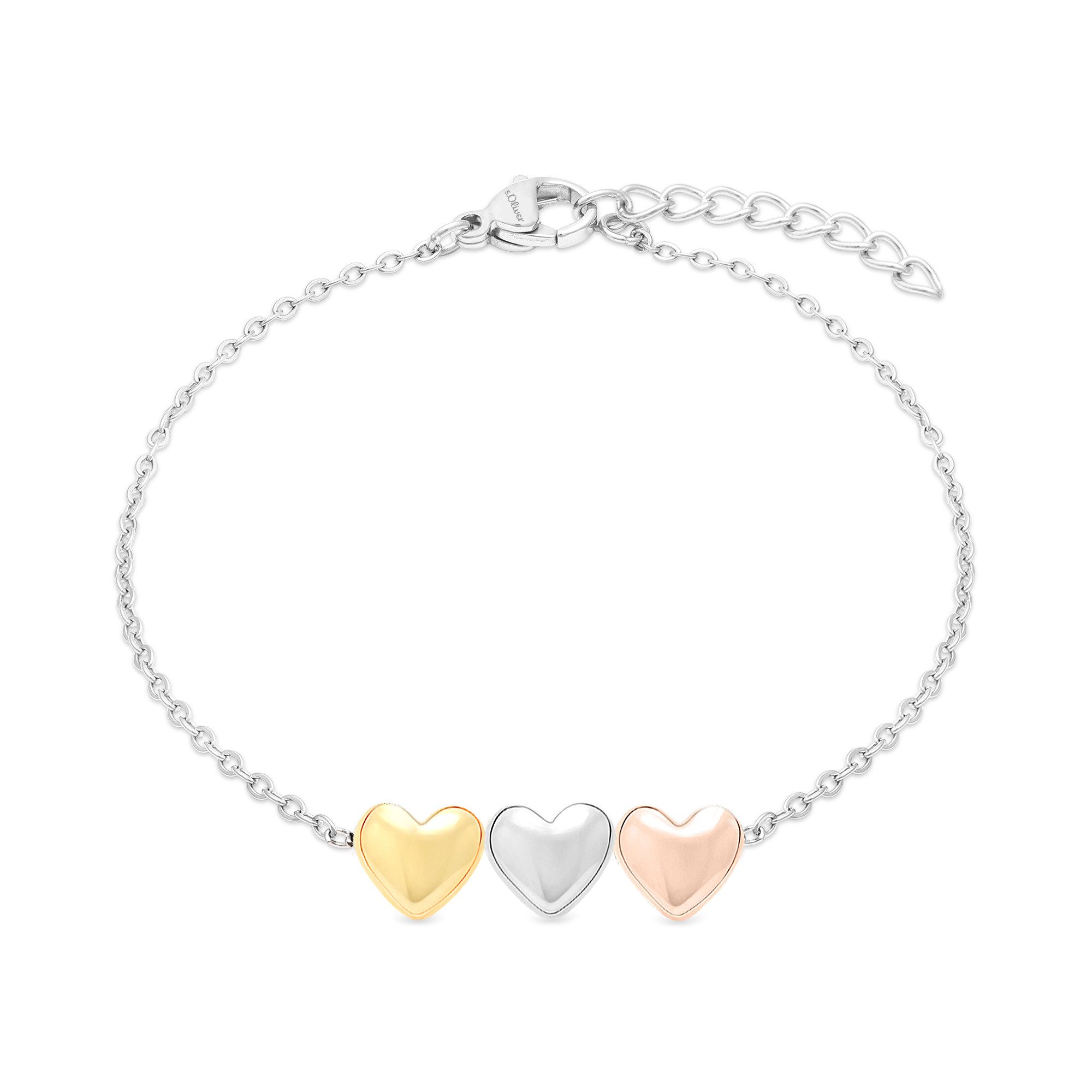 s.Oliver Armband Tricolor Hearts, Herz