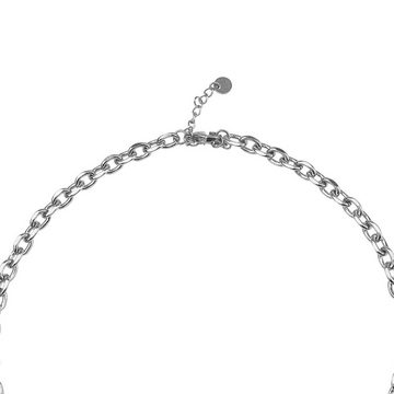 ANELY Kette mit Anhänger Edelstahl Halskette mit Herz Anhänger (1-tlg), 7094 in Silber